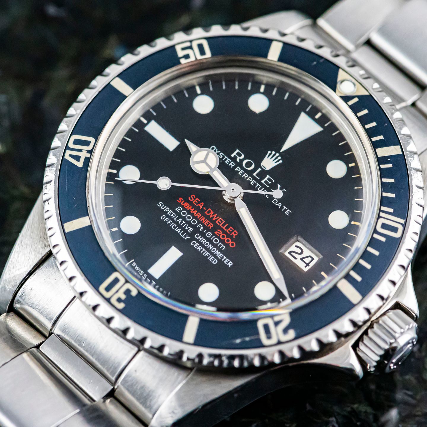 Rolex Sea-Dweller 1665 (1971) - Zwart wijzerplaat 40mm Staal (1/8)