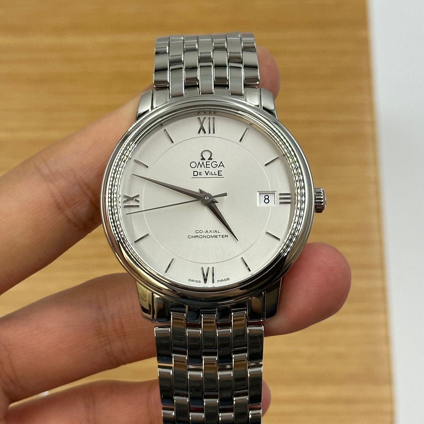 Omega De Ville Prestige 424.10.37.20.02.001 (2024) - Silver dial 37 mm Steel case (5/8)