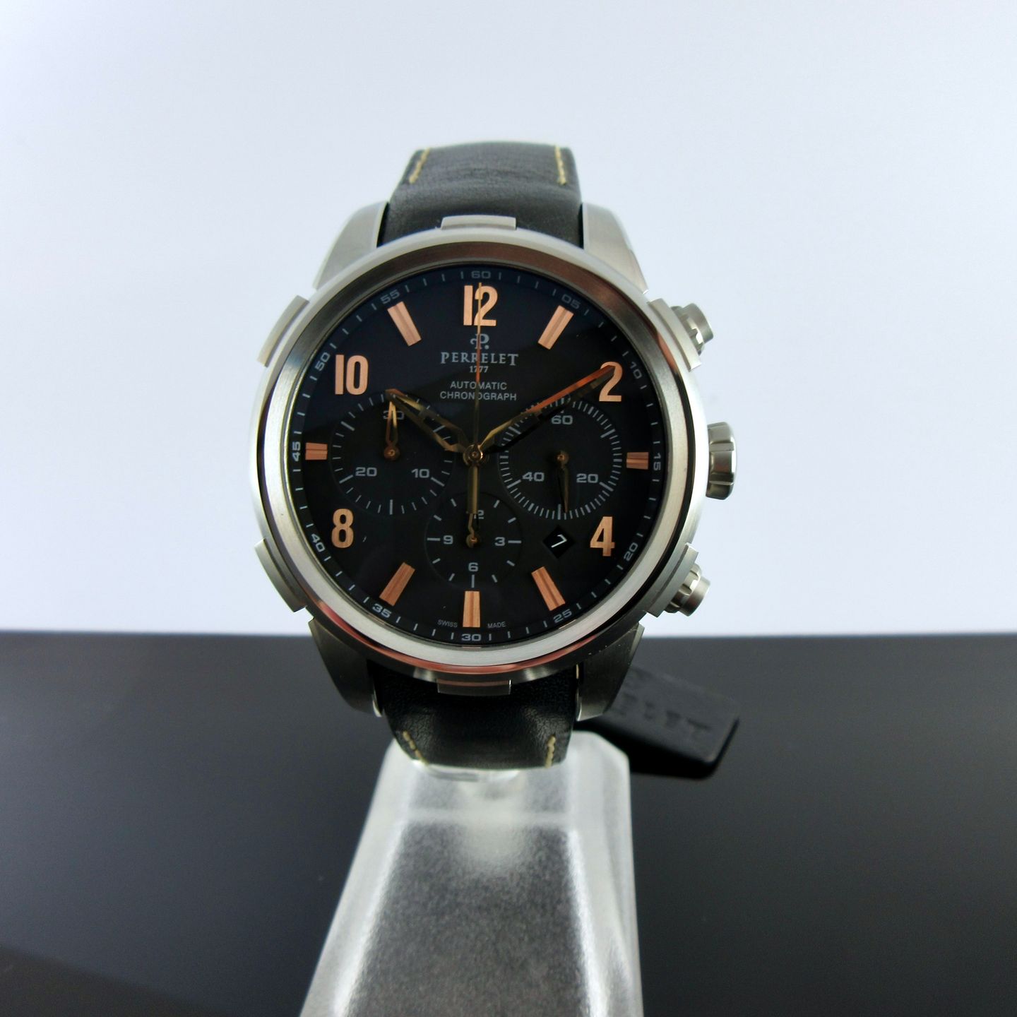 Perrelet Unknown A1069/3 (2025) - Black dial 44 mm Steel case (2/8)