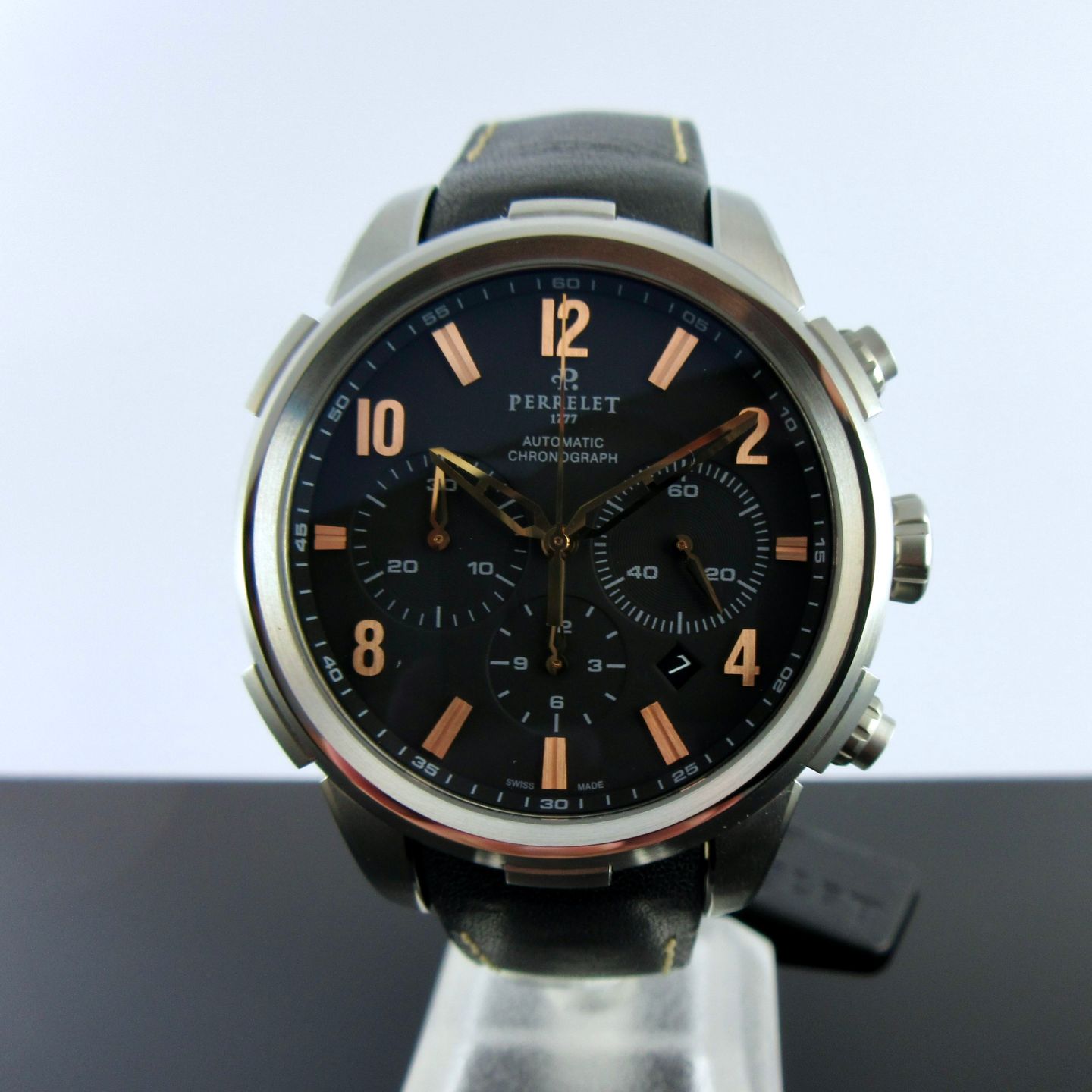 Perrelet Unknown A1069/3 (2025) - Black dial 44 mm Steel case (1/8)