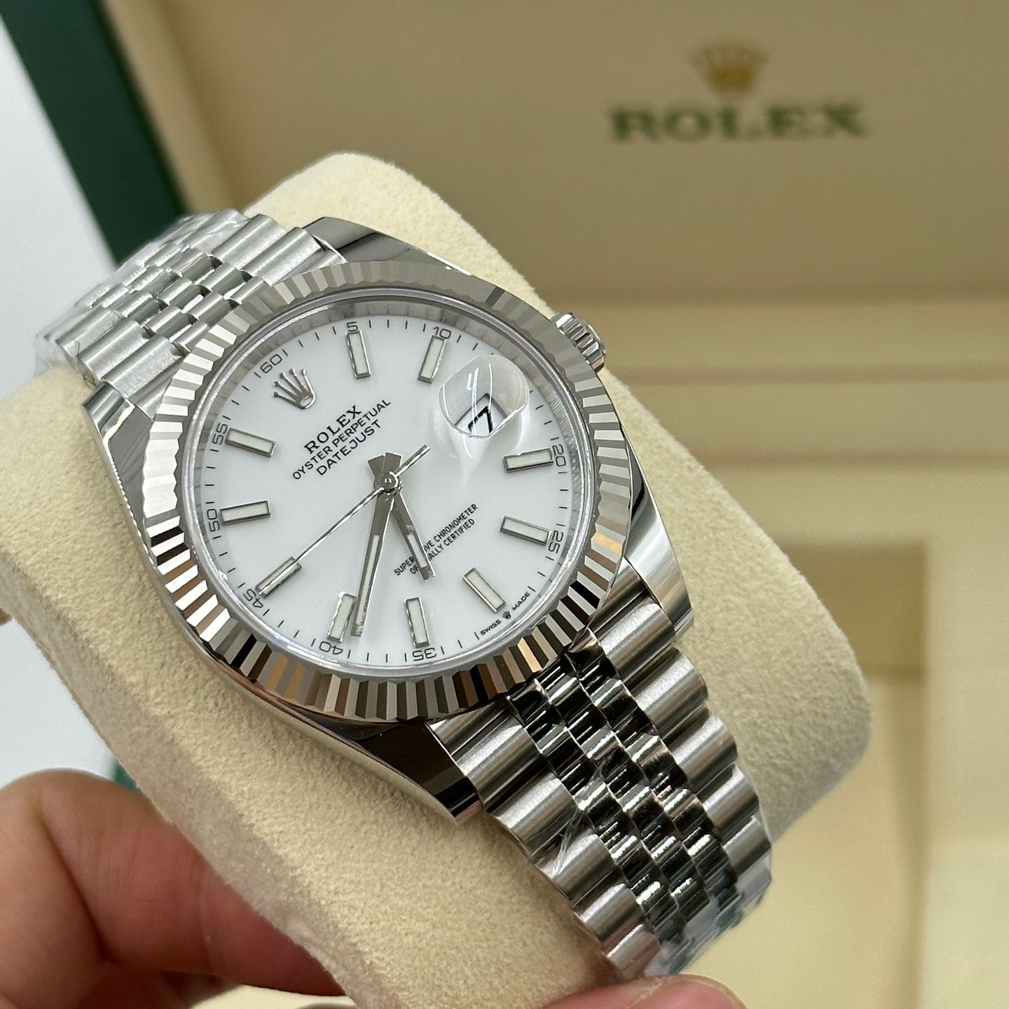 Rolex Datejust 41 126334 (2022) - Wit wijzerplaat 41mm Witgoud (5/8)