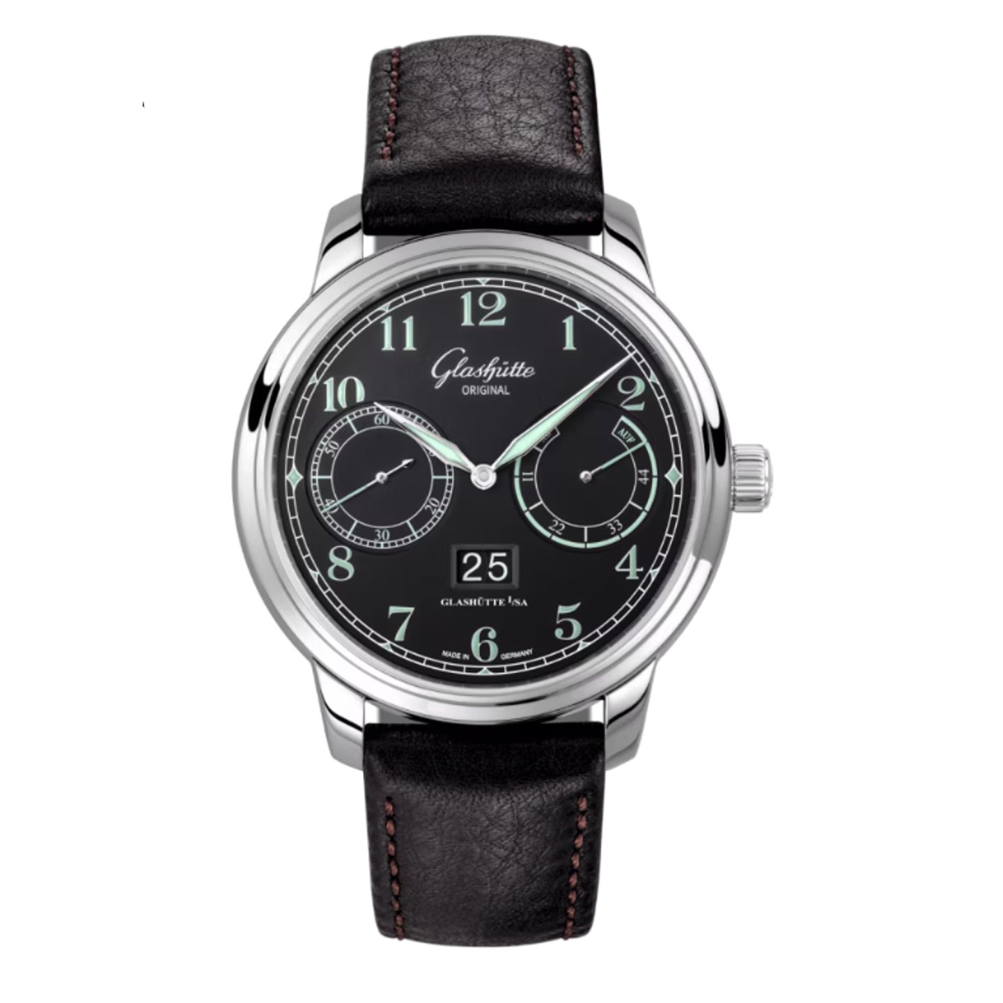 Glashütte Original Senator Observer 100-14-07-02-30 (2022) - Zwart wijzerplaat 44mm Staal (1/1)