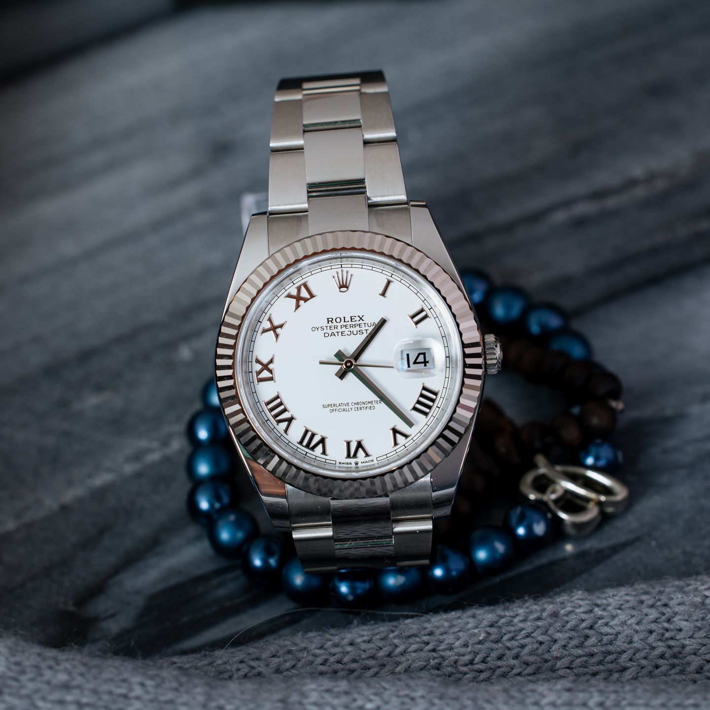 Rolex Datejust 41 126334 (2026) - Wit wijzerplaat 41mm Staal (1/6)