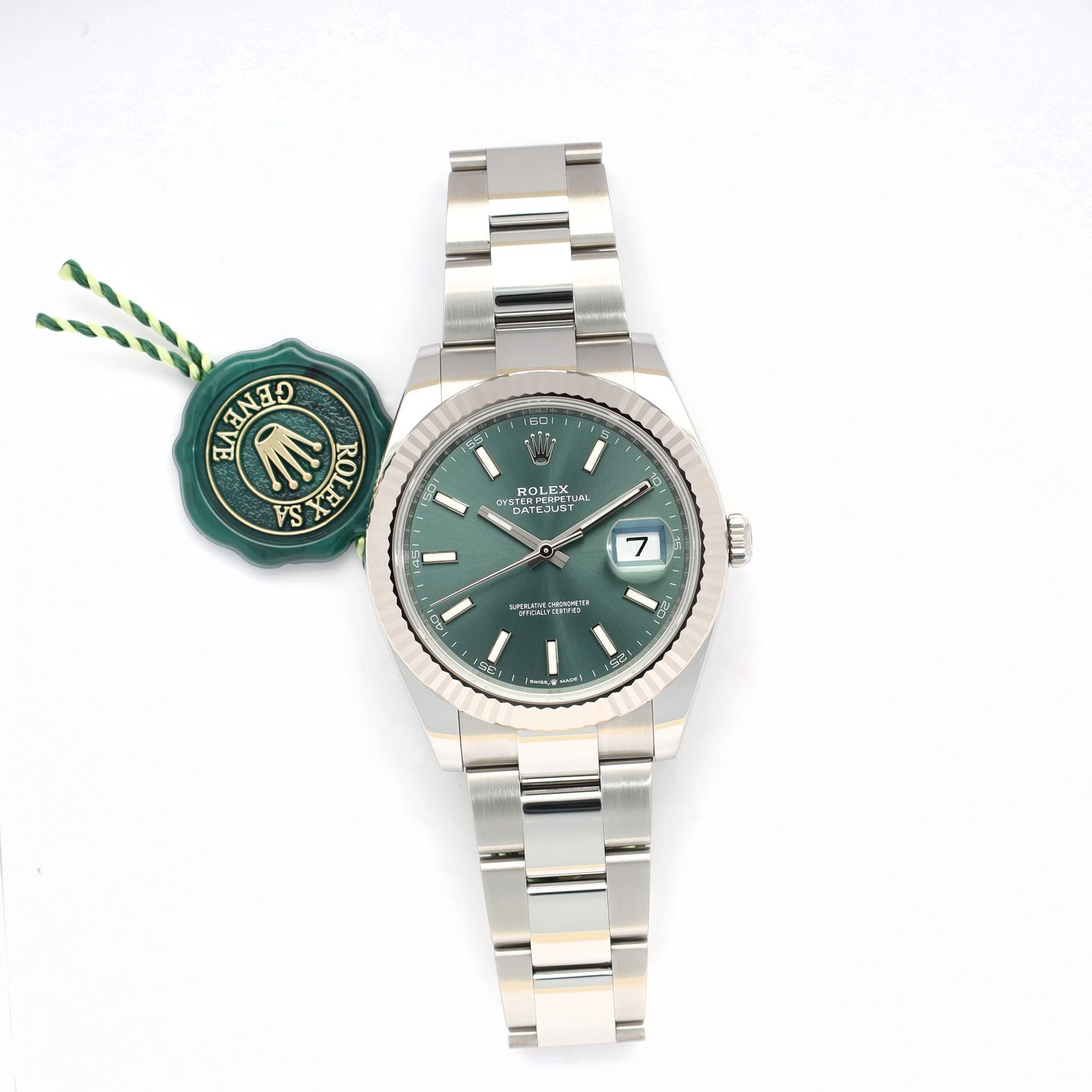 Rolex Datejust 41 126334 (2024) - Green dial 41 mm Steel case (6/7)