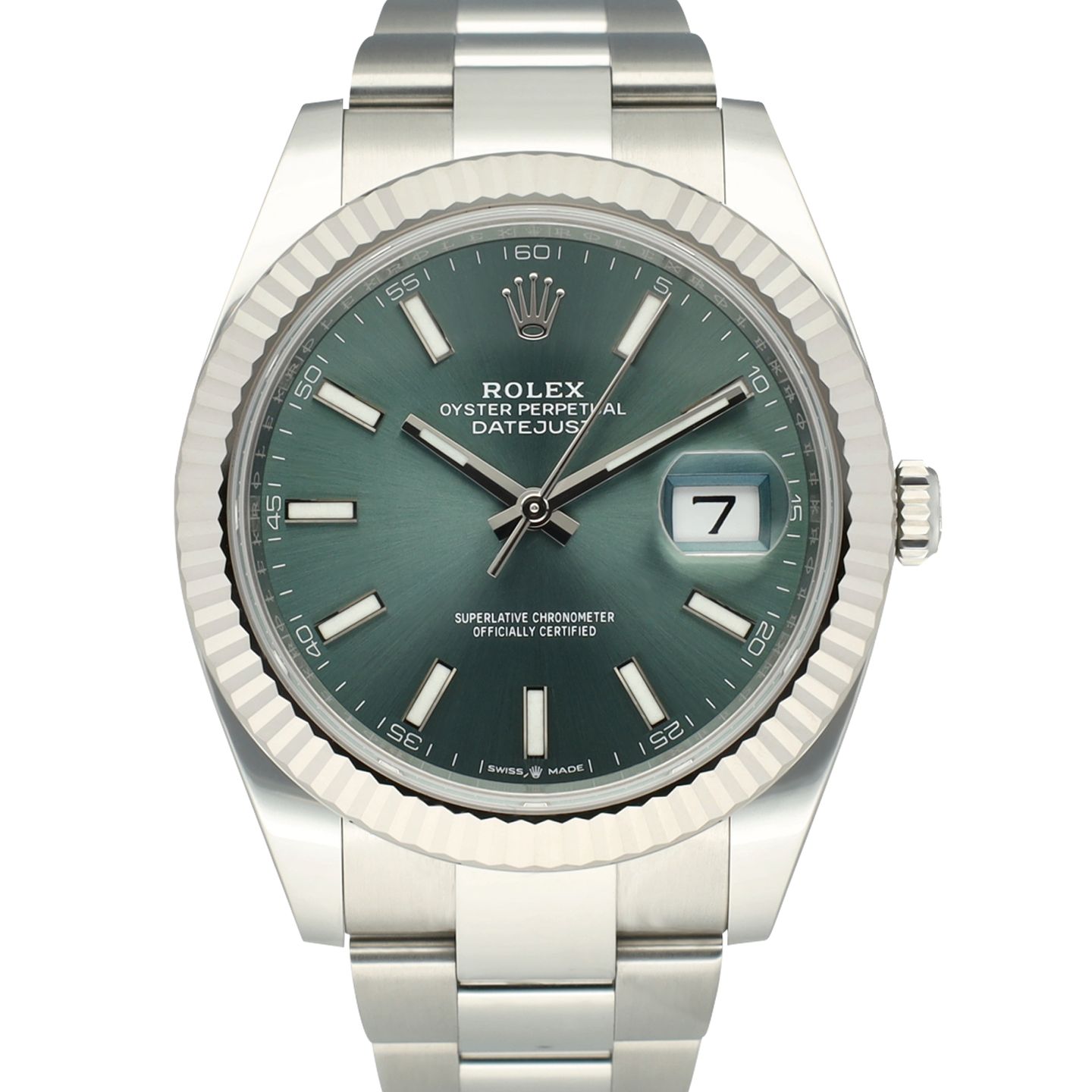 Rolex Datejust 41 126334 (2024) - Groen wijzerplaat 41mm Staal (2/7)