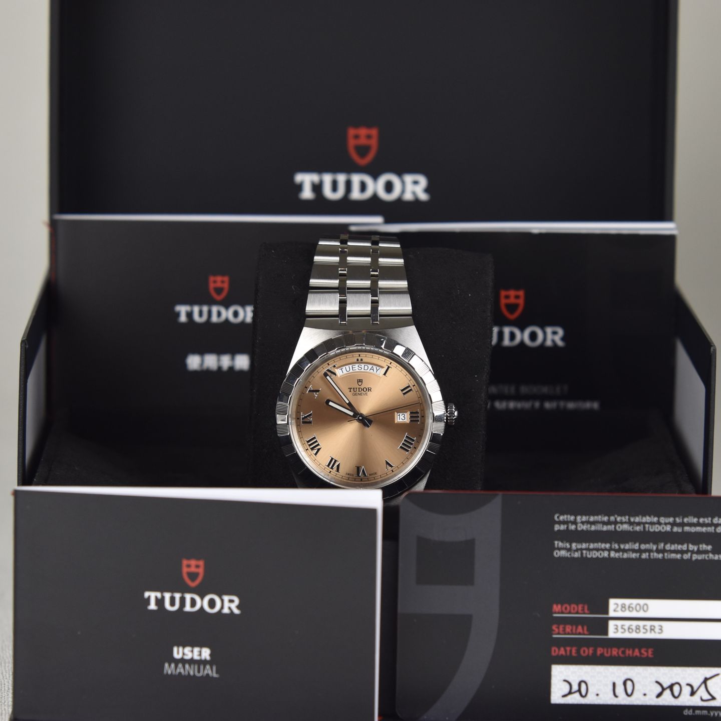 Tudor Royal 28600 (2025) - Roze wijzerplaat 41mm Staal (6/6)