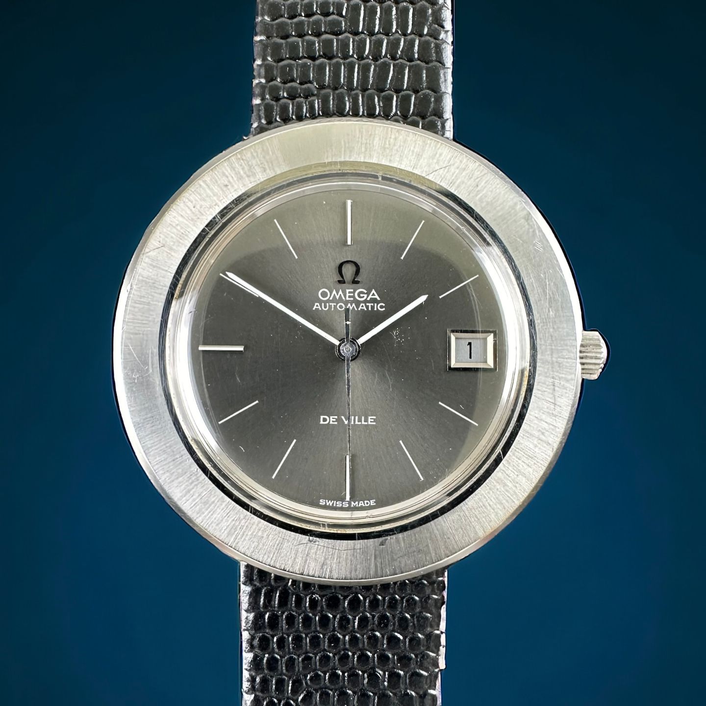 Omega De Ville 166.094 (1971) - Zilver wijzerplaat 40mm Staal (1/8)