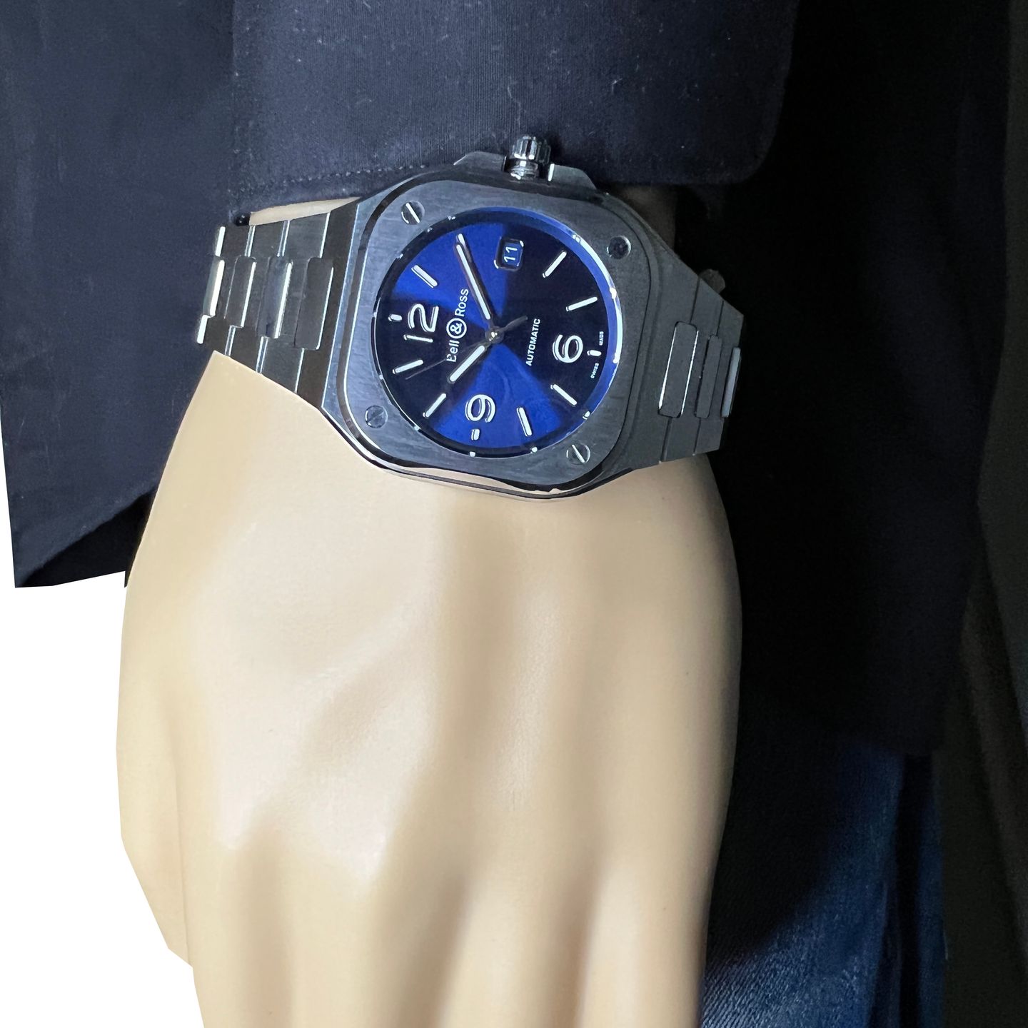 Bell & Ross BR 05 BR05A-BLU-ST/SST (2024) - Blauw wijzerplaat 40mm Staal (7/8)