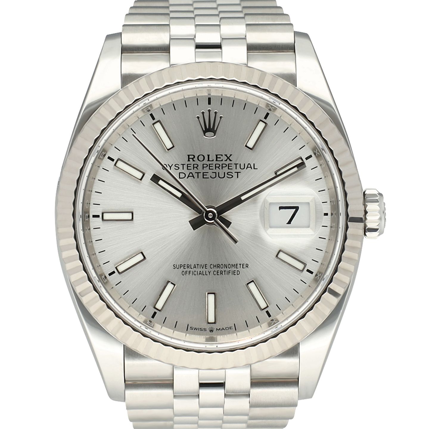 Rolex Datejust 36 126234 (2023) - Zilver wijzerplaat 36mm Staal (2/8)