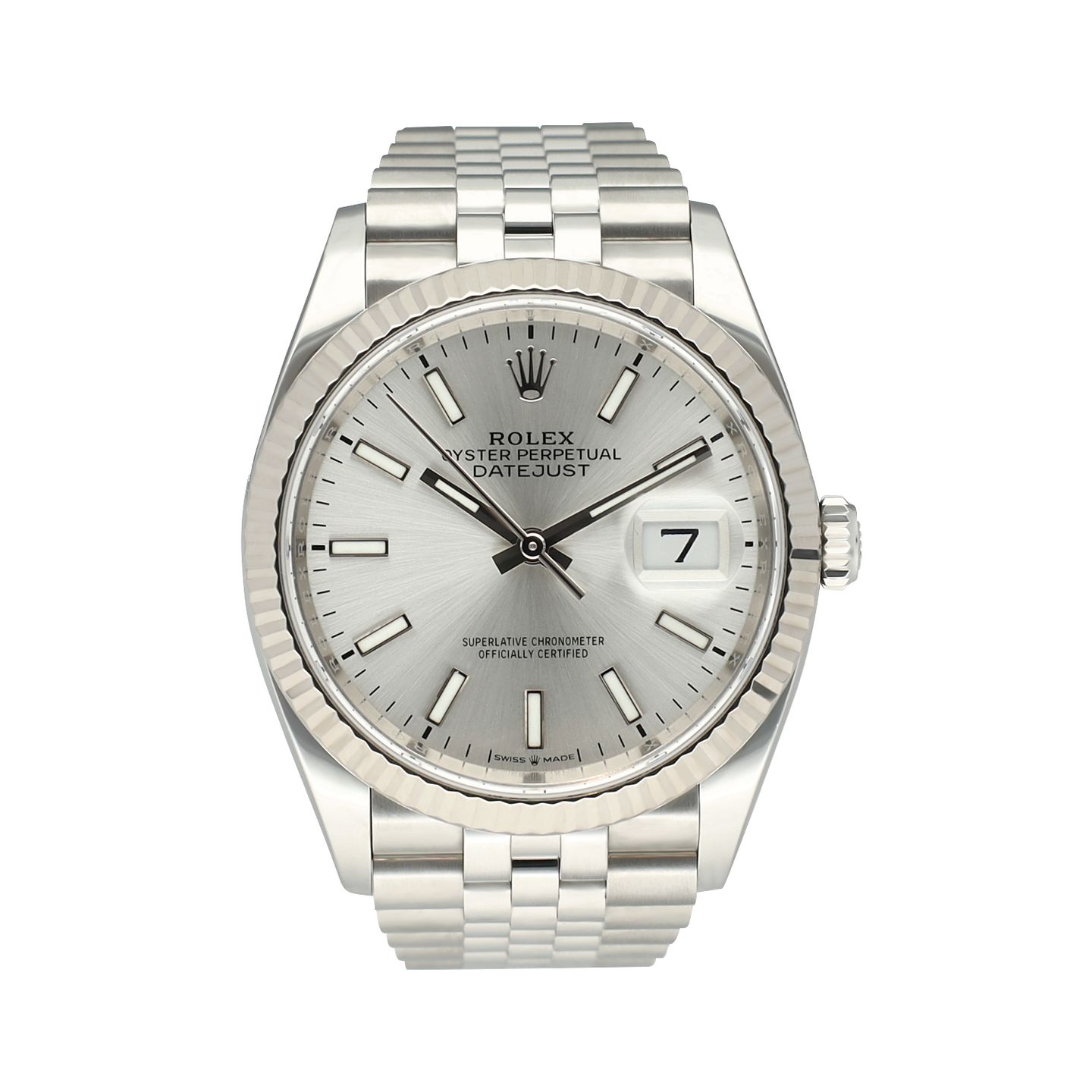 Rolex Datejust 36 126234 (2023) - Silver dial 36 mm Steel case (3/8)