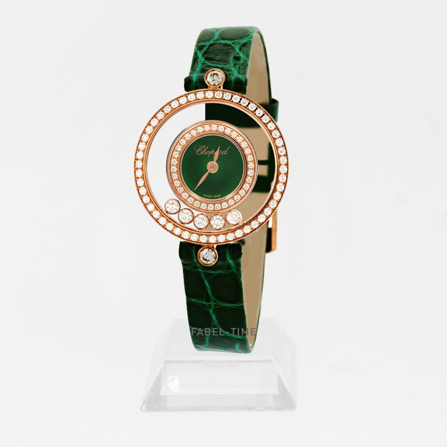 Chopard Happy Diamonds 203957-5209 (2024) - Green dial 26 mm Rose Gold case (1/1)