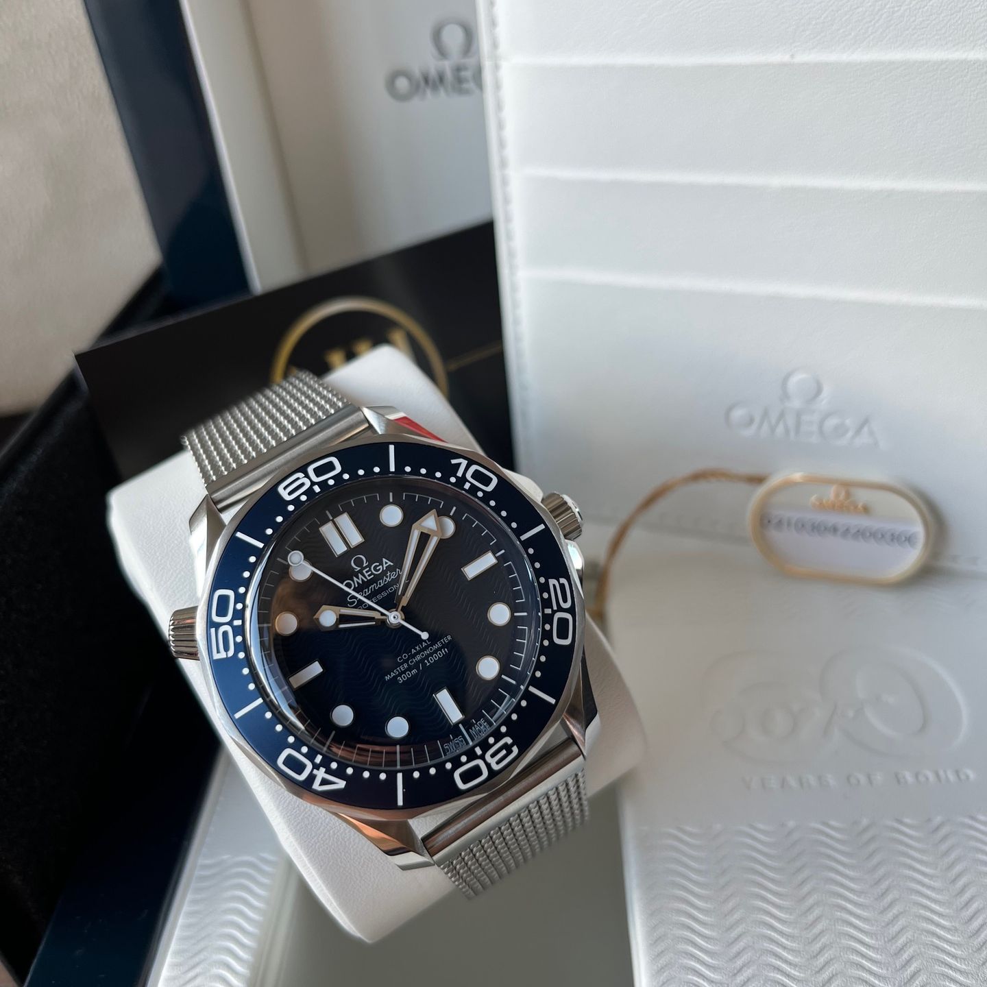 Omega Seamaster Diver 300 M 210.30.42.20.03.002 (2023) - Blauw wijzerplaat 42mm Staal (8/8)
