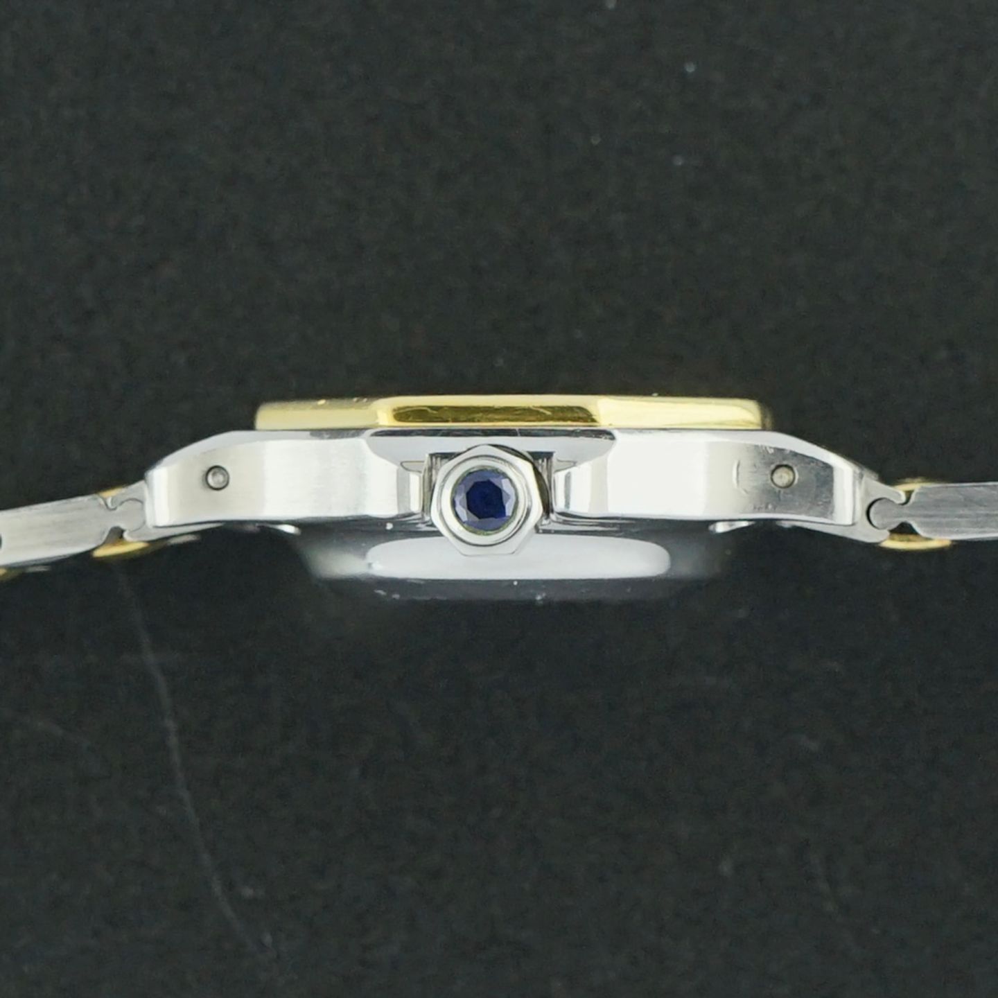 Cartier Santos 0907 (1990) - Wit wijzerplaat 25mm Goud/Staal (5/8)