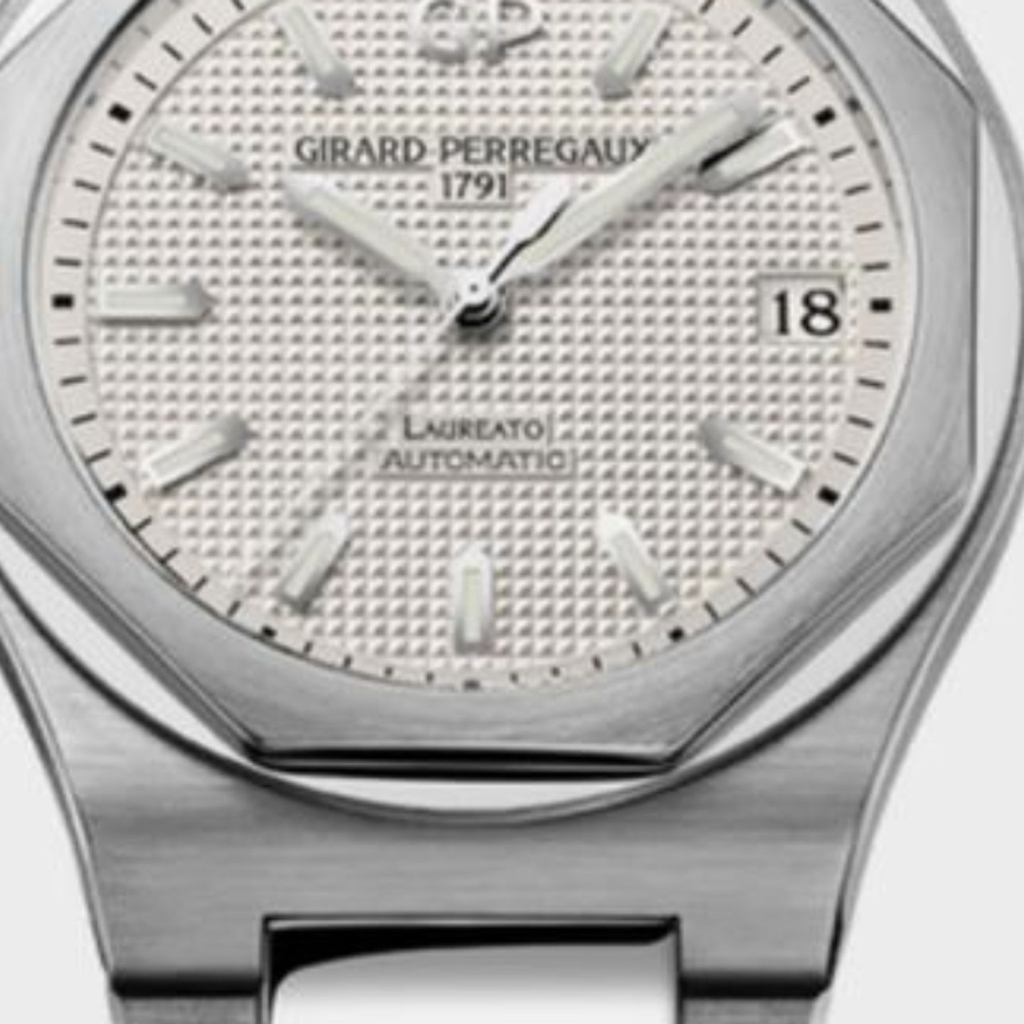 Girard-Perregaux Laureato 81010-11-131-11A (2024) - Zilver wijzerplaat 42mm Staal (1/1)