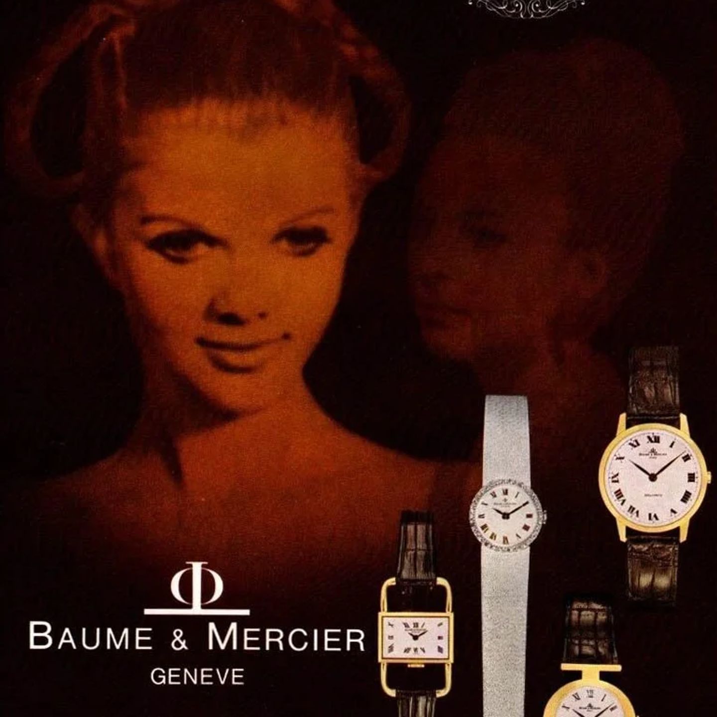 Baume & Mercier Vintage 38194 (1967) - Wit wijzerplaat 22mm Geelgoud (2/6)