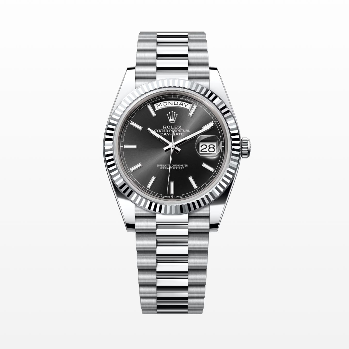 Rolex Day-Date 40 228236 (2023) - Zwart wijzerplaat 40mm Platina (1/1)