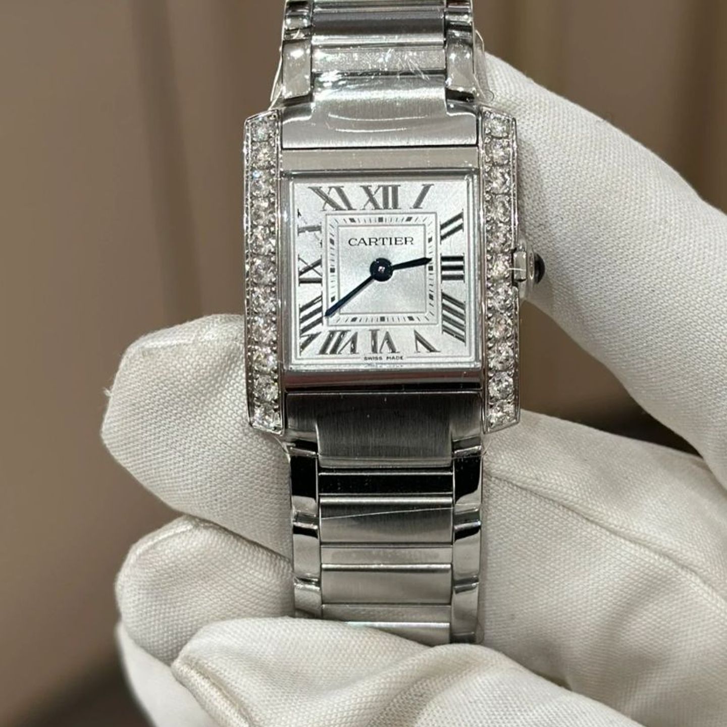 Cartier Tank Française W4TA0029 (2025) - Silver dial 26 mm Steel case (1/4)