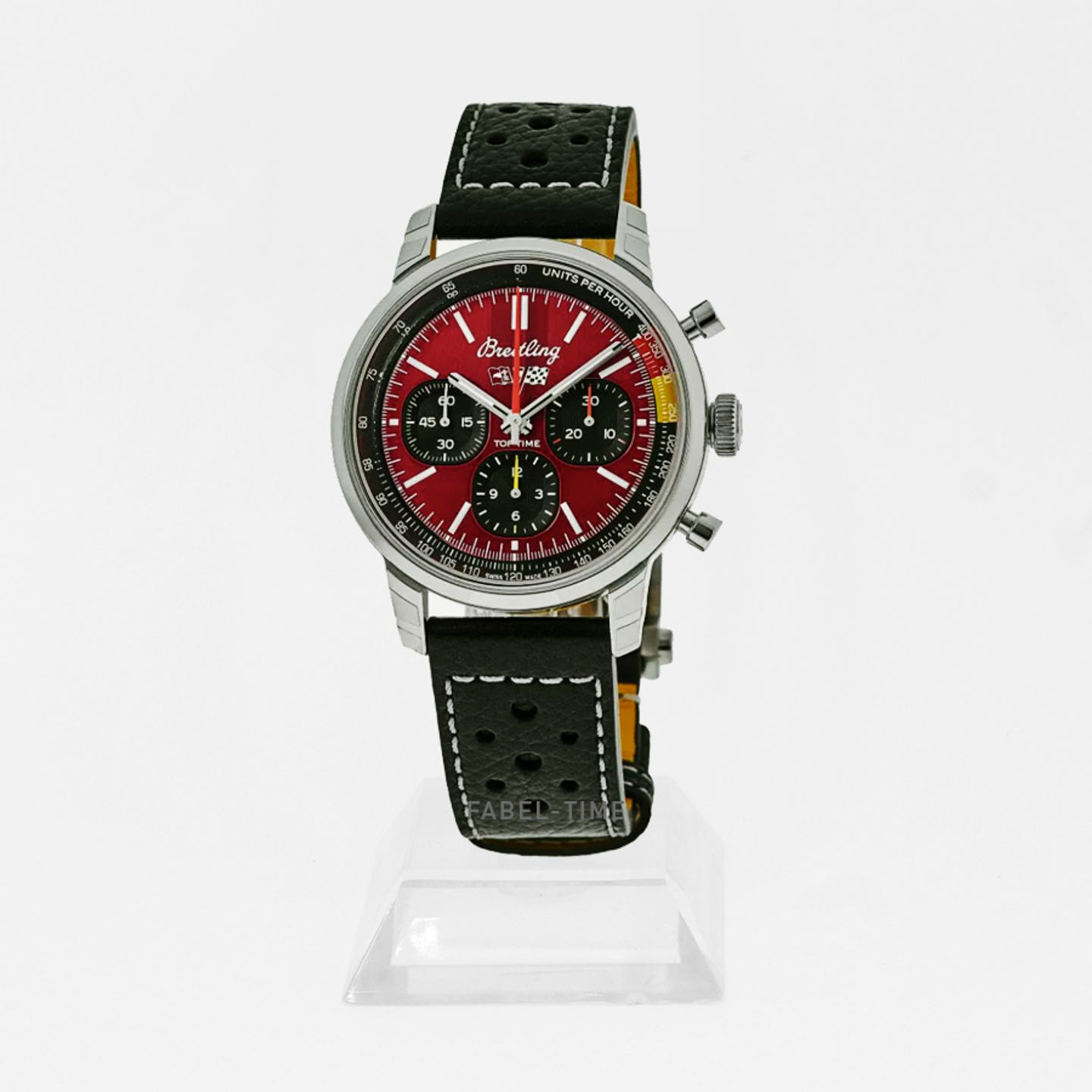 Breitling Top Time AB01761A1K1X1 (2024) - Rood wijzerplaat 41mm Staal (1/1)