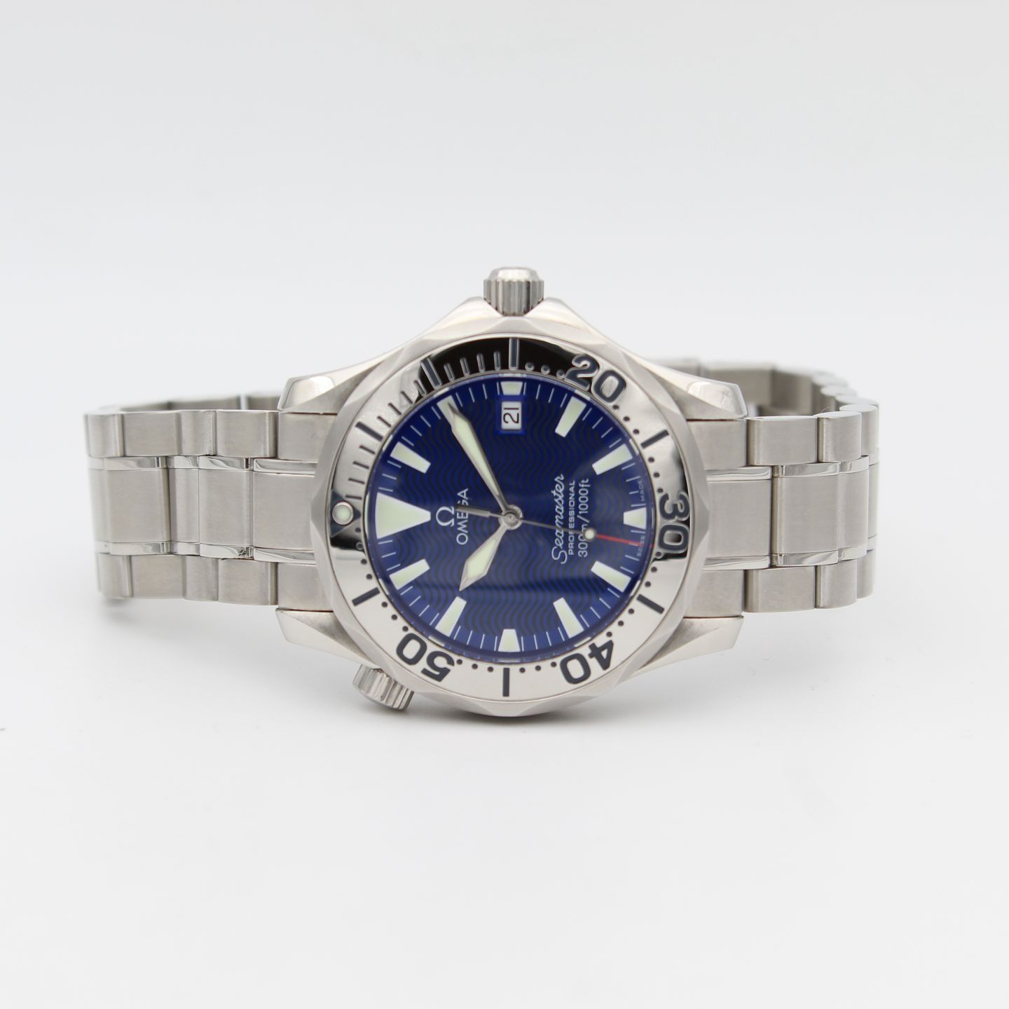 Omega Seamaster 2263.80 (2010) - Blauw wijzerplaat 36mm Staal (5/8)