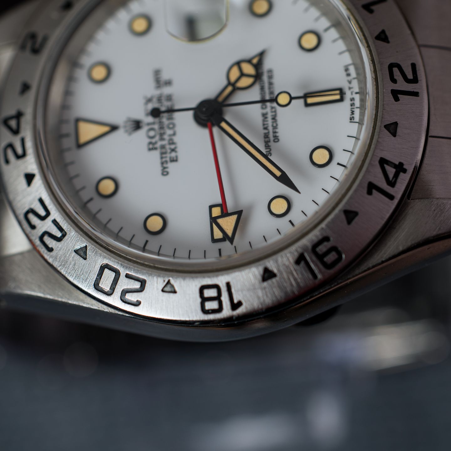 Rolex Explorer II 16570 (1999) - Wit wijzerplaat 40mm Staal (5/8)