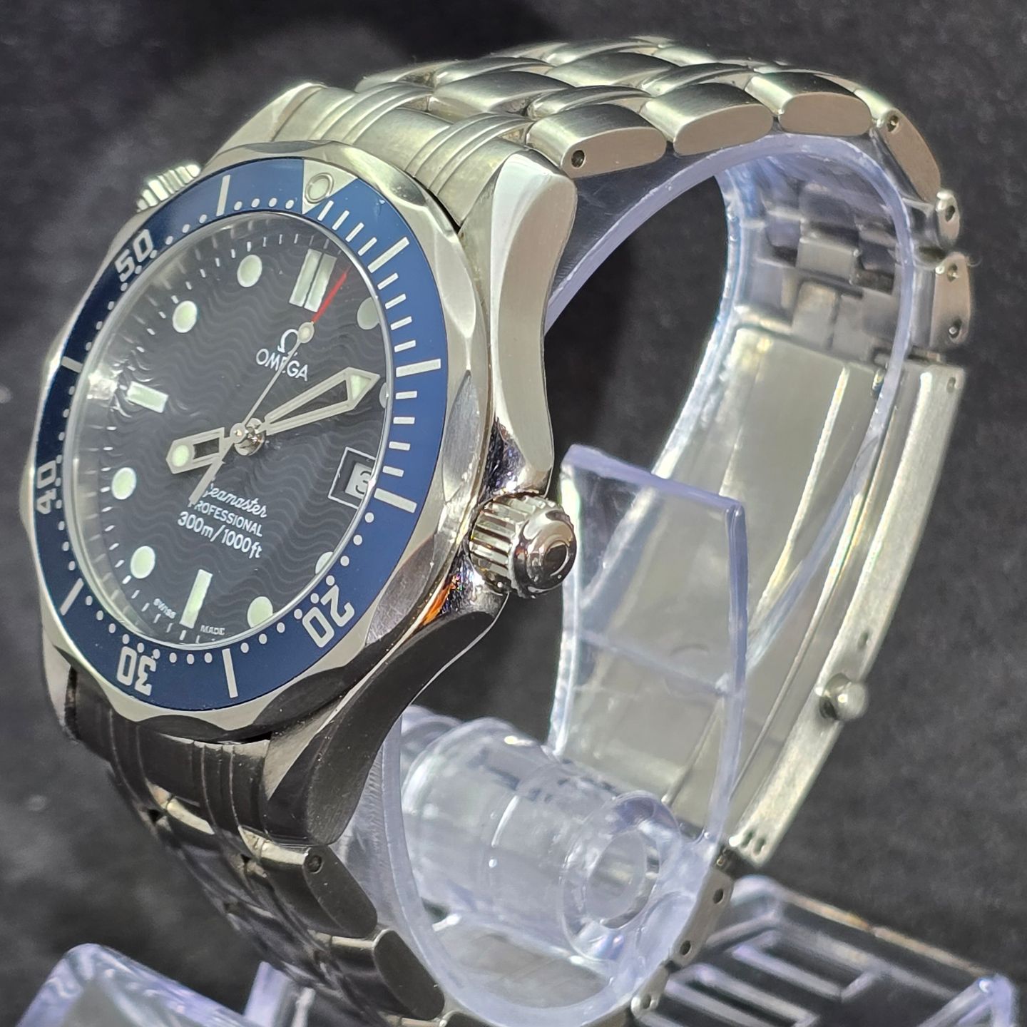 Omega Seamaster Diver 300 M 2561.80 (1998) - Blue dial 36 mm Steel case (6/8)