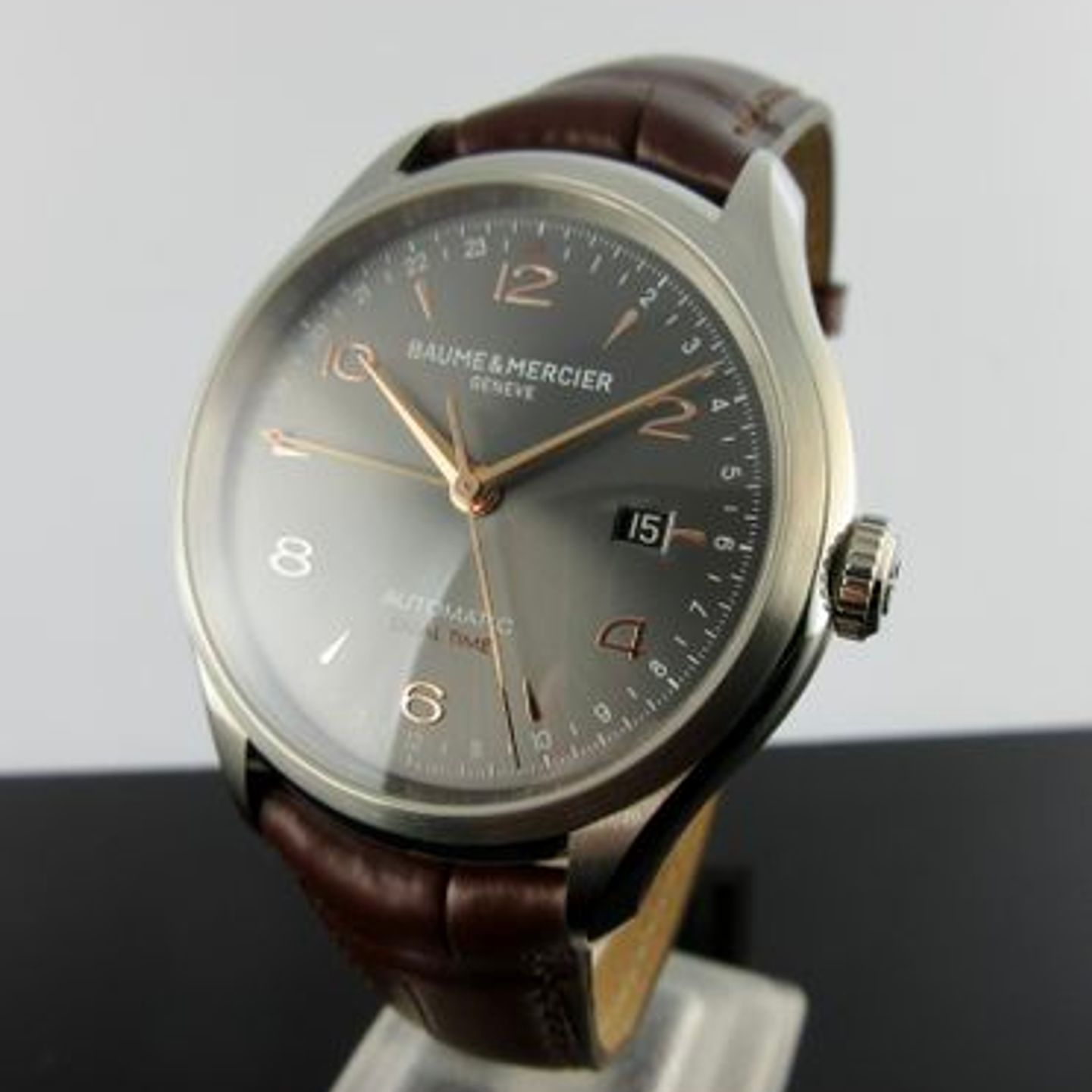 Baume & Mercier Clifton M0A10111 (2025) - Grijs wijzerplaat 43mm Staal (1/8)