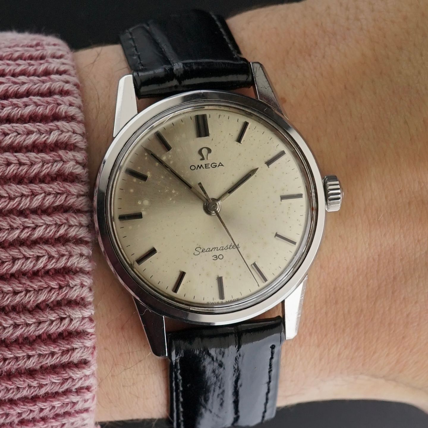 Omega Seamaster 166.009 (1965) - White dial 34 mm Steel case (2/8)