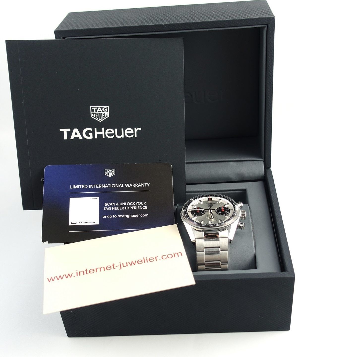 TAG Heuer Carrera CBS2216.BA0041 (2024) - Zilver wijzerplaat 39mm Staal (8/8)