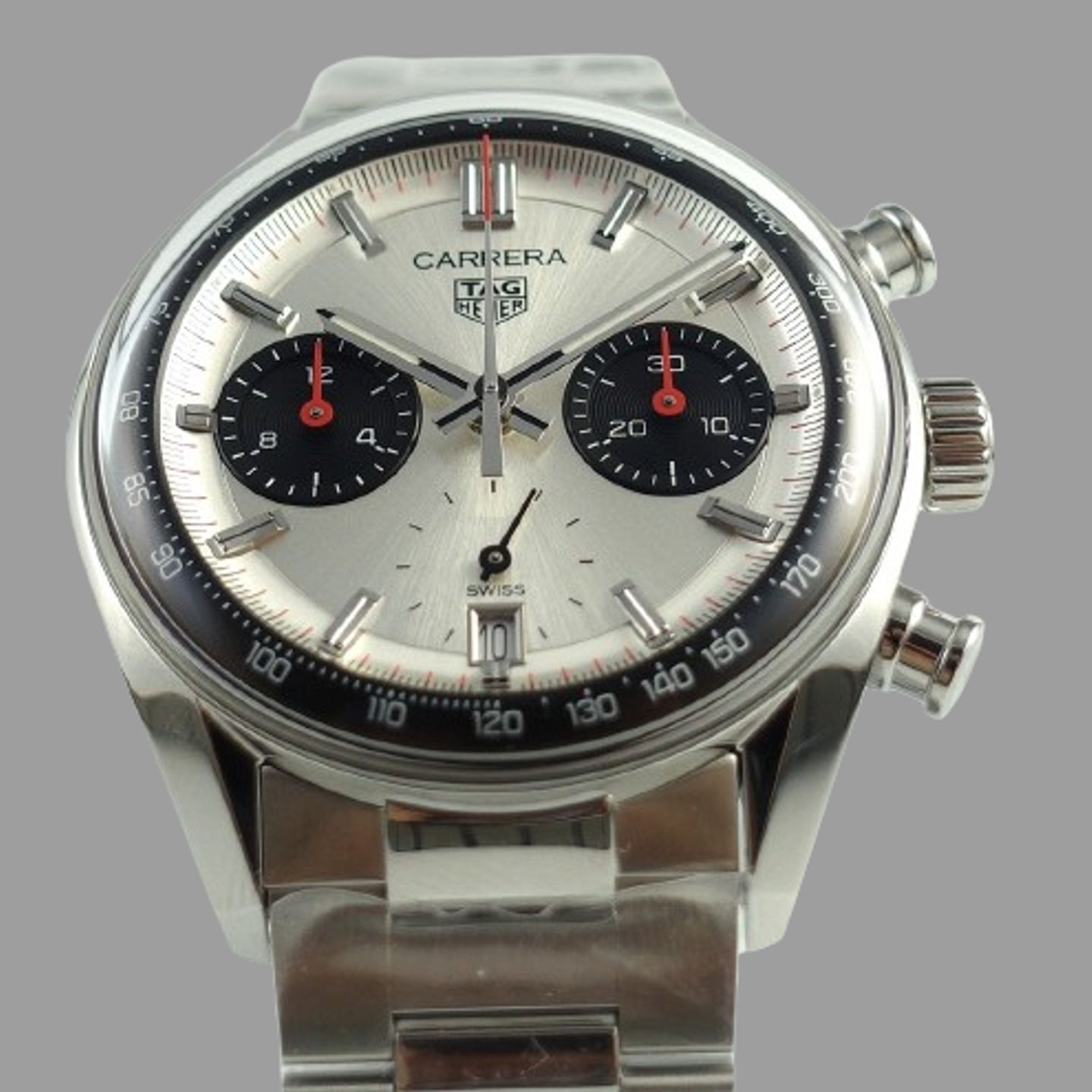 TAG Heuer Carrera CBS2216.BA0041 (2024) - Zilver wijzerplaat 39mm Staal (2/8)