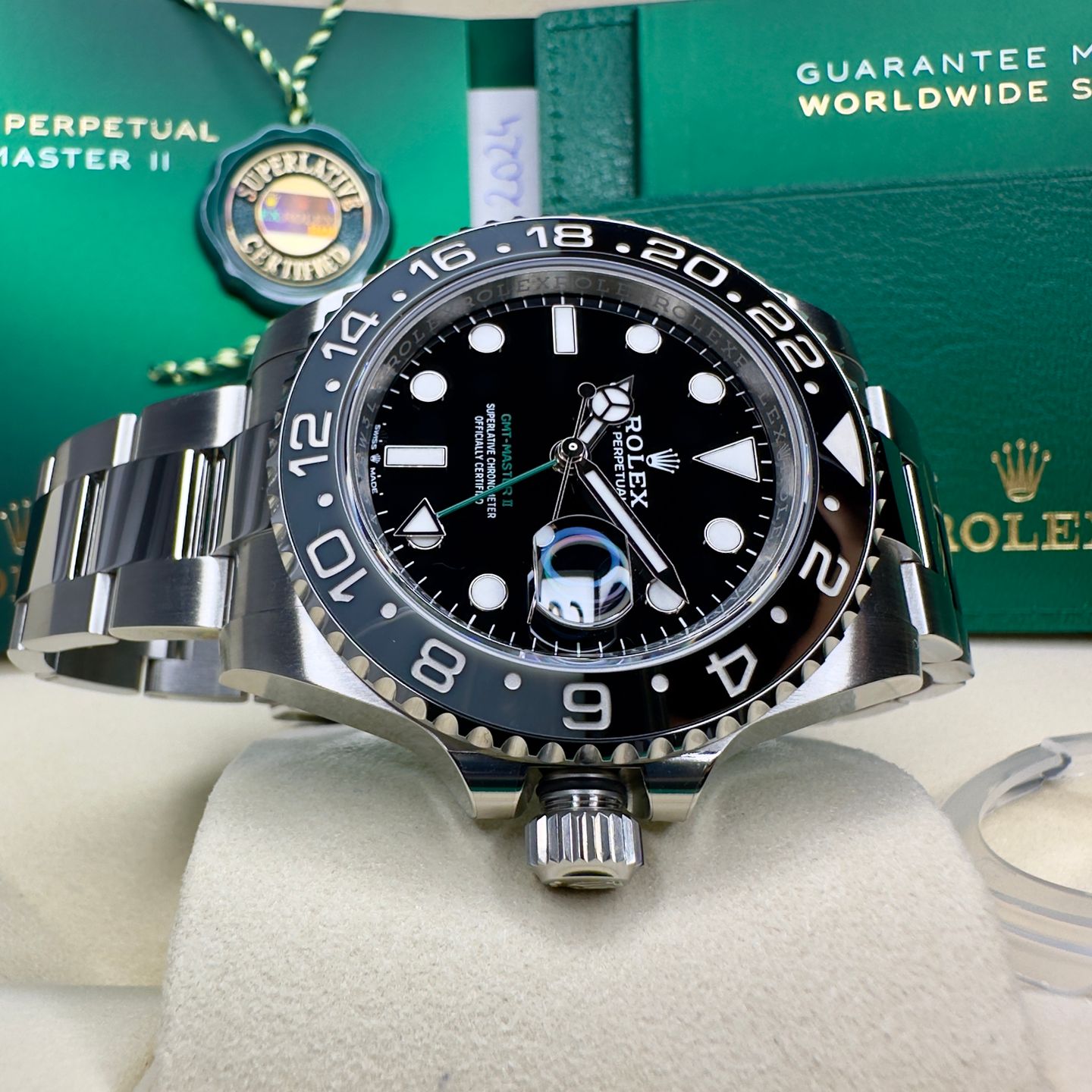 Rolex GMT-Master II 126710GRNR (2024) - Zwart wijzerplaat 40mm Staal (4/8)