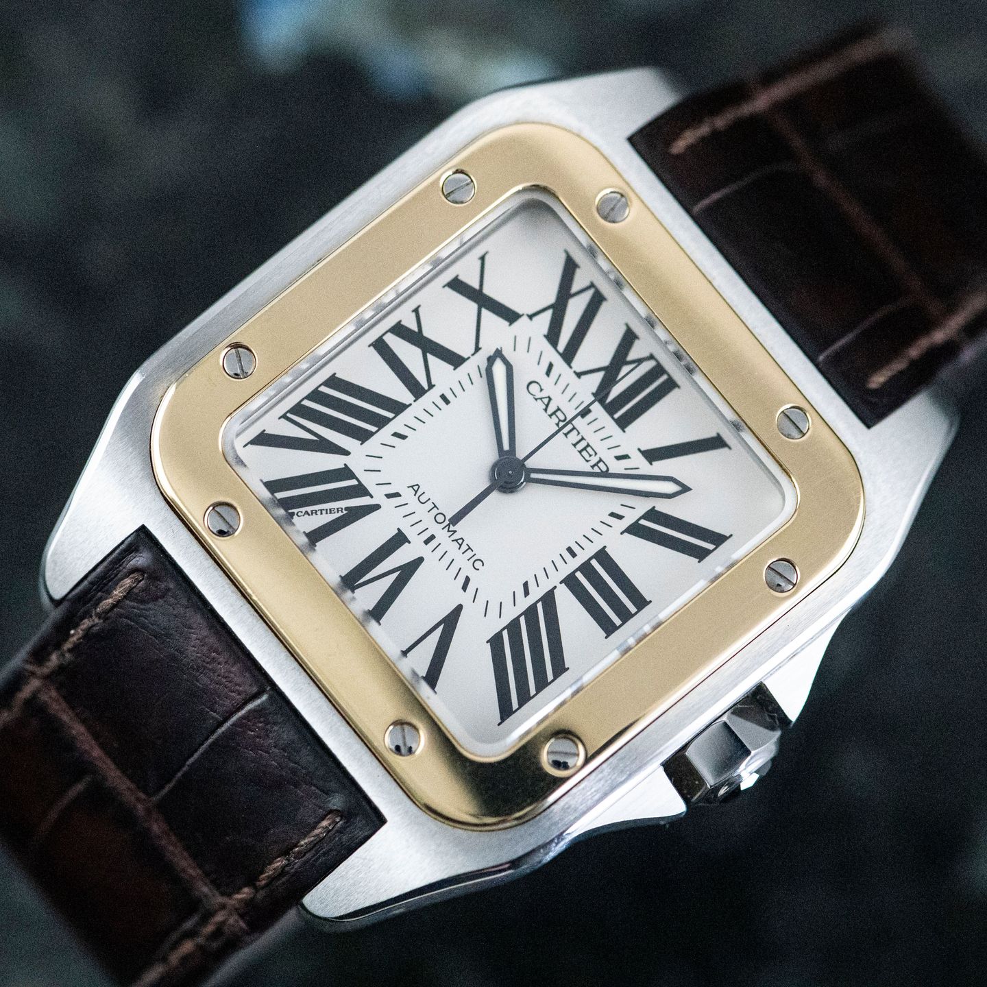 Cartier Santos 100 W20072X7 (2005) - White dial 41 mm Steel case (1/8)