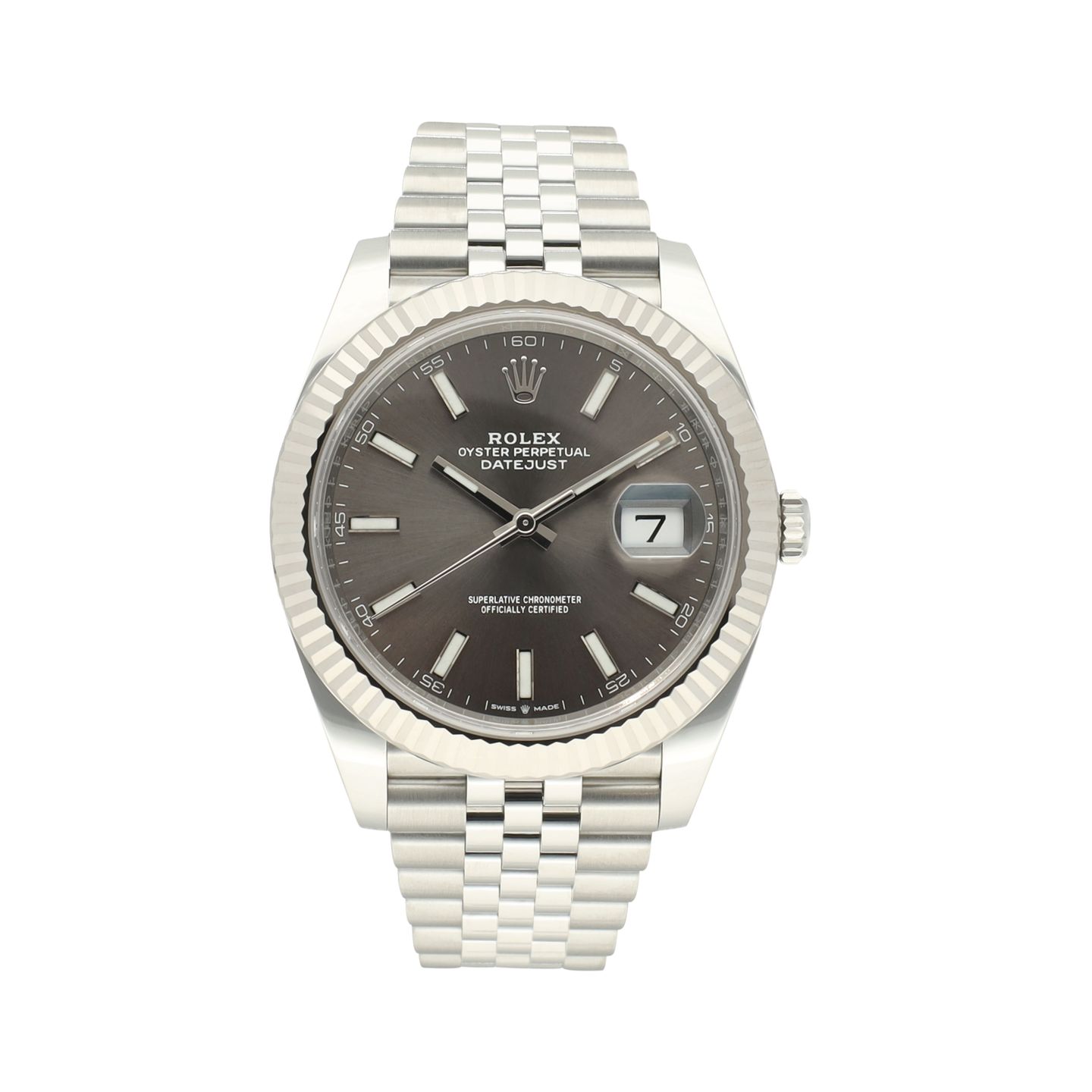 Rolex Datejust 41 126334 (2022) - Grey dial 41 mm Steel case (2/8)