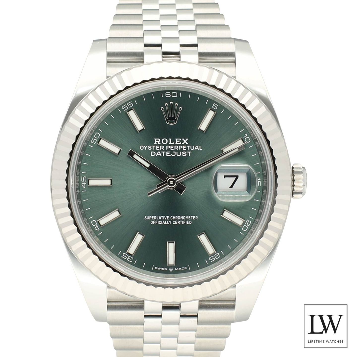 Rolex Datejust 41 126334 (2023) - Green dial 41 mm Steel case (2/8)