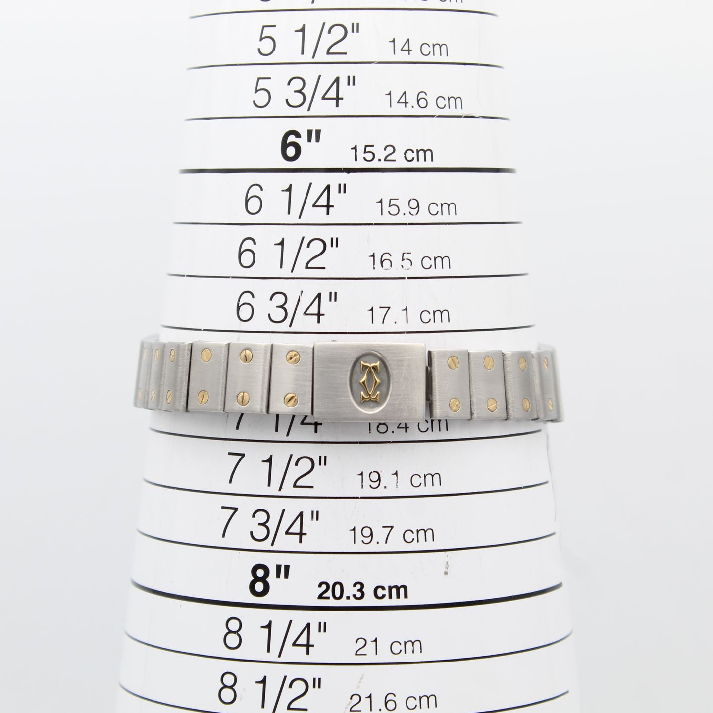 Cartier Santos Galbée 1057930 (1990) - Wit wijzerplaat 35mm Goud/Staal (8/8)