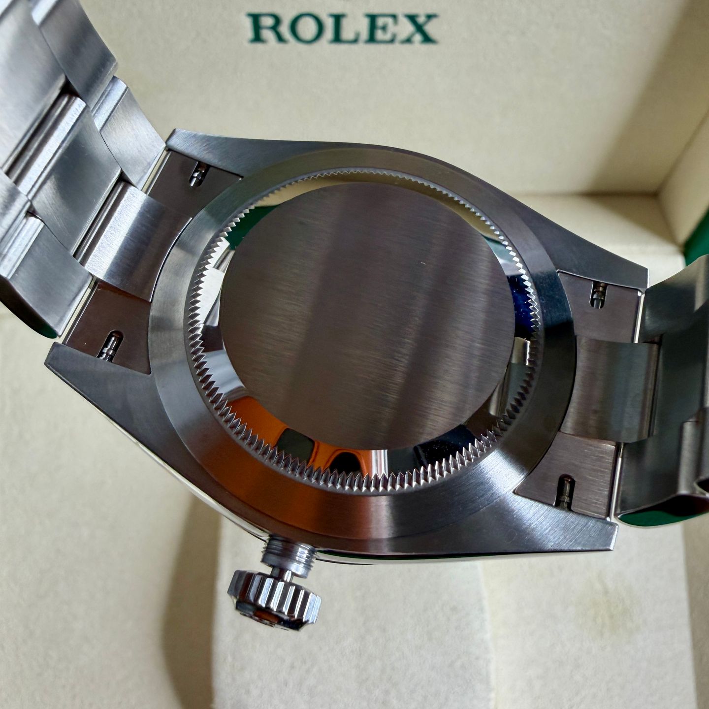 Rolex Oyster Perpetual 41 134300 (2026) - Green dial 41 mm Steel case (7/8)