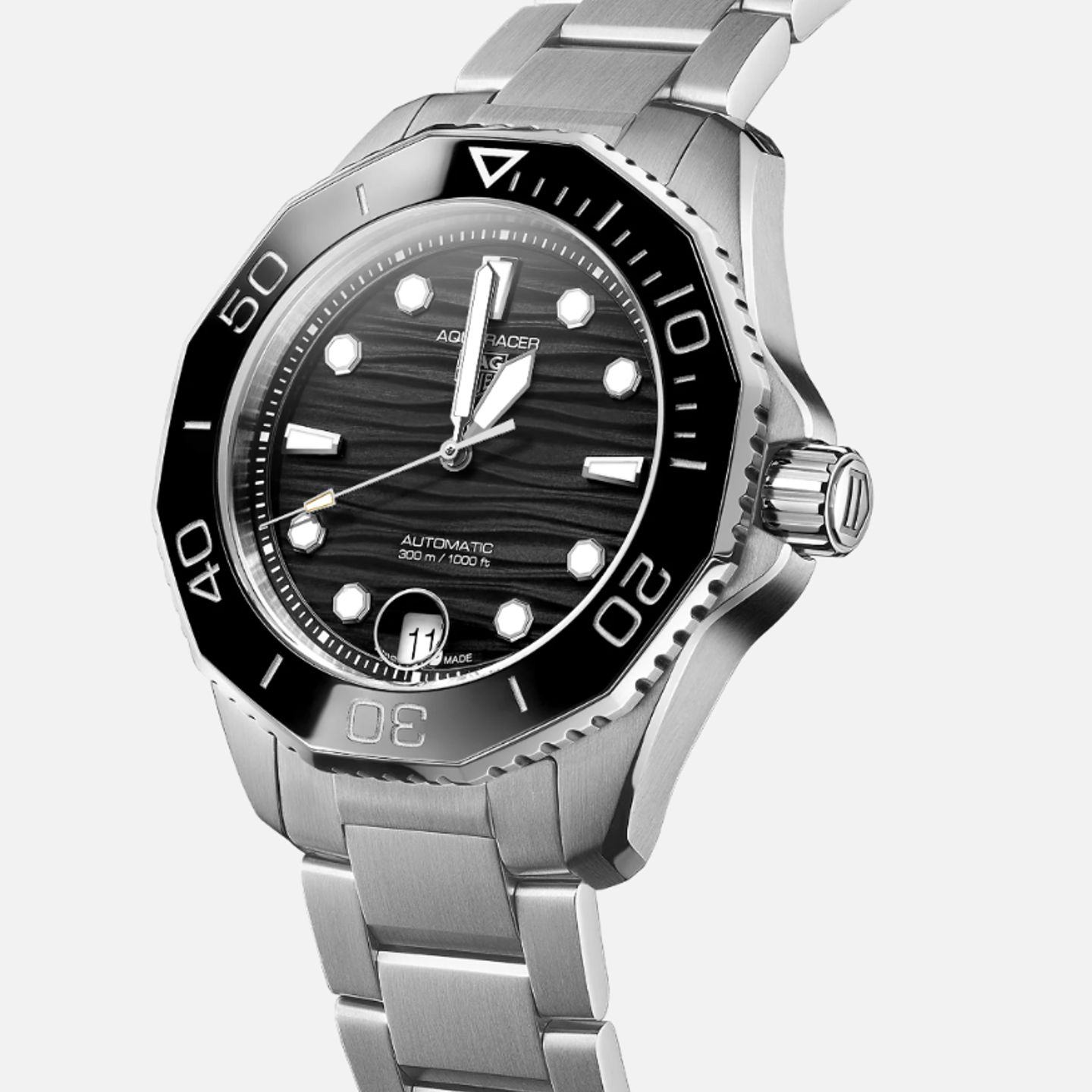 TAG Heuer Aquaracer Lady WBP231D.BA0626 (2024) - Zwart wijzerplaat 36mm Staal (1/1)