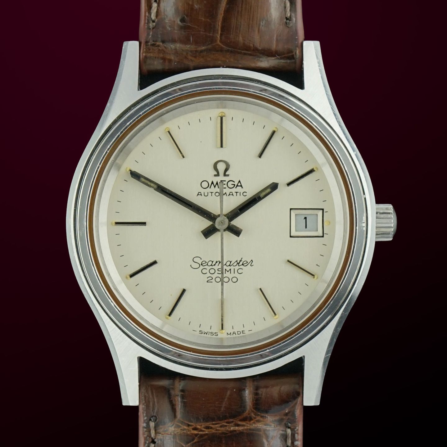 Omega Seamaster 166.128 (1973) - White dial 38 mm Steel case (1/8)