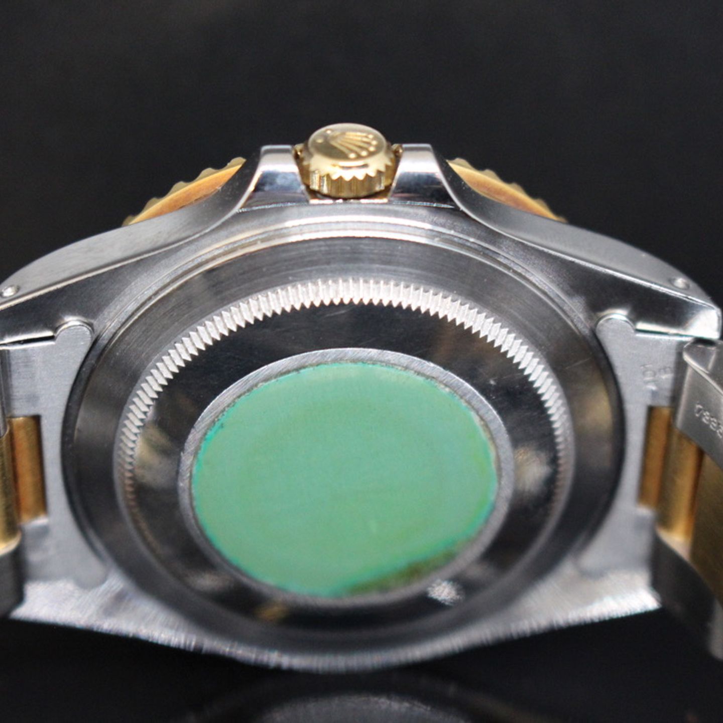 Rolex GMT-Master II 16713 (1994) - Black dial 40 mm Gold/Steel case (7/7)