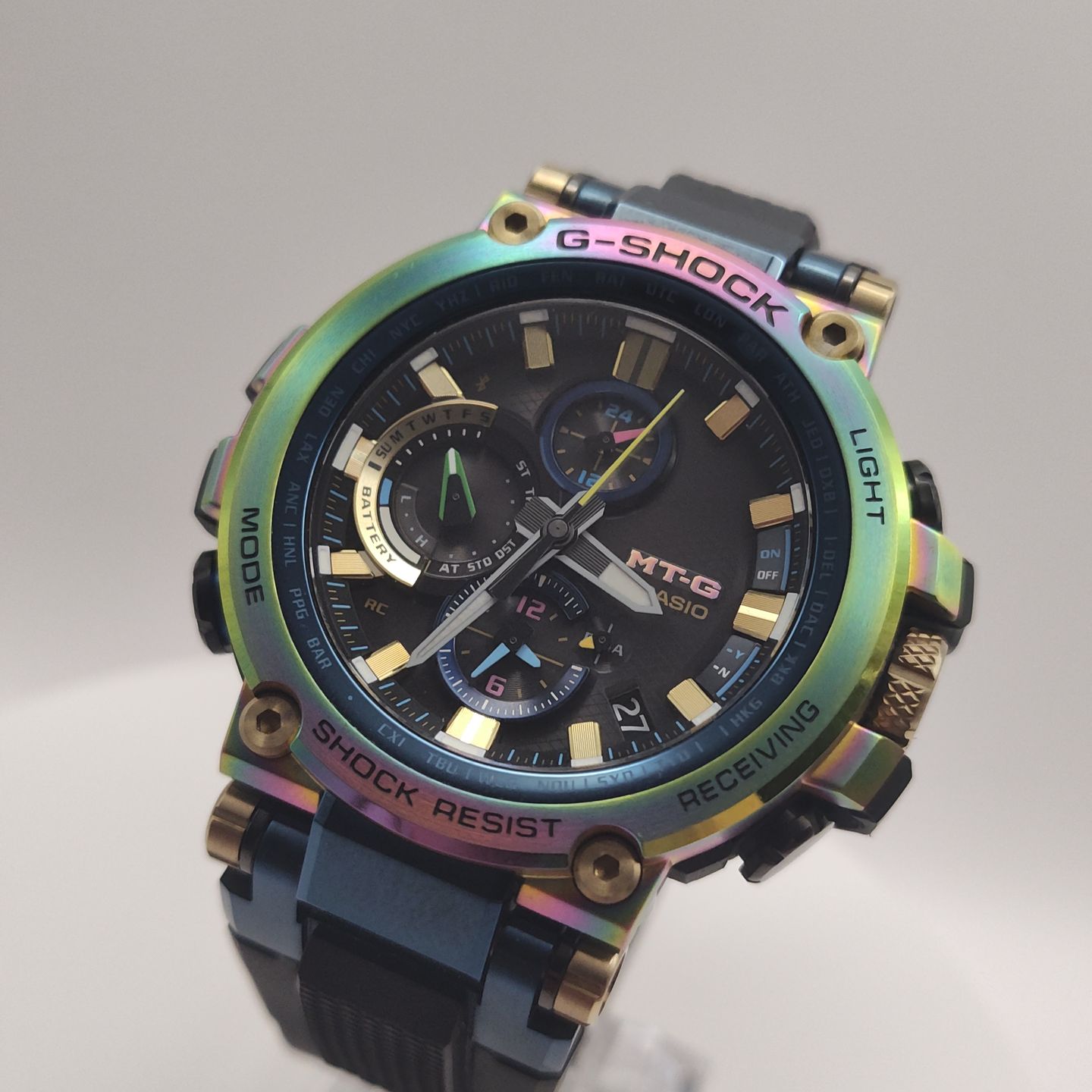 Casio G-Shock MTG-B1000RB-2AJR (2019) - Zwart wijzerplaat 52mm Staal (1/8)