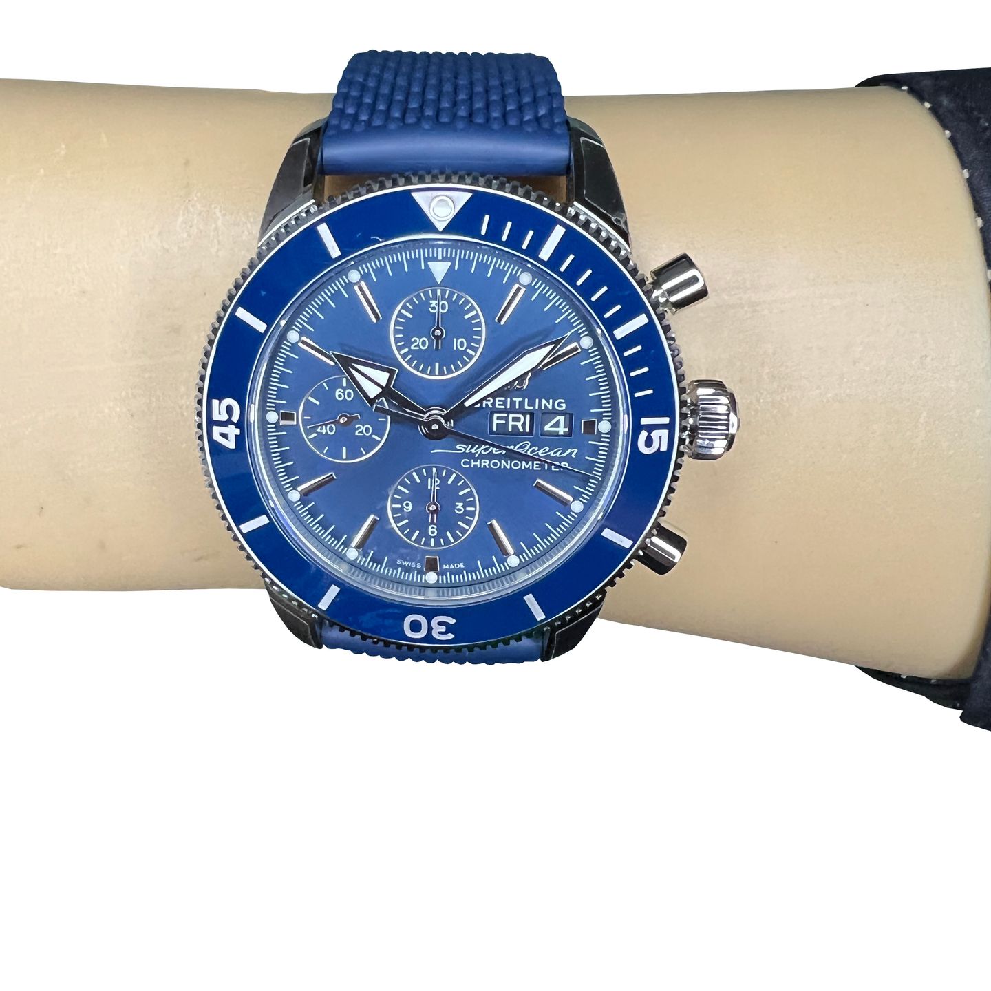 Breitling Superocean Heritage II Chronograph A13313161C1S1 (2024) - Blauw wijzerplaat 44mm Staal (2/8)