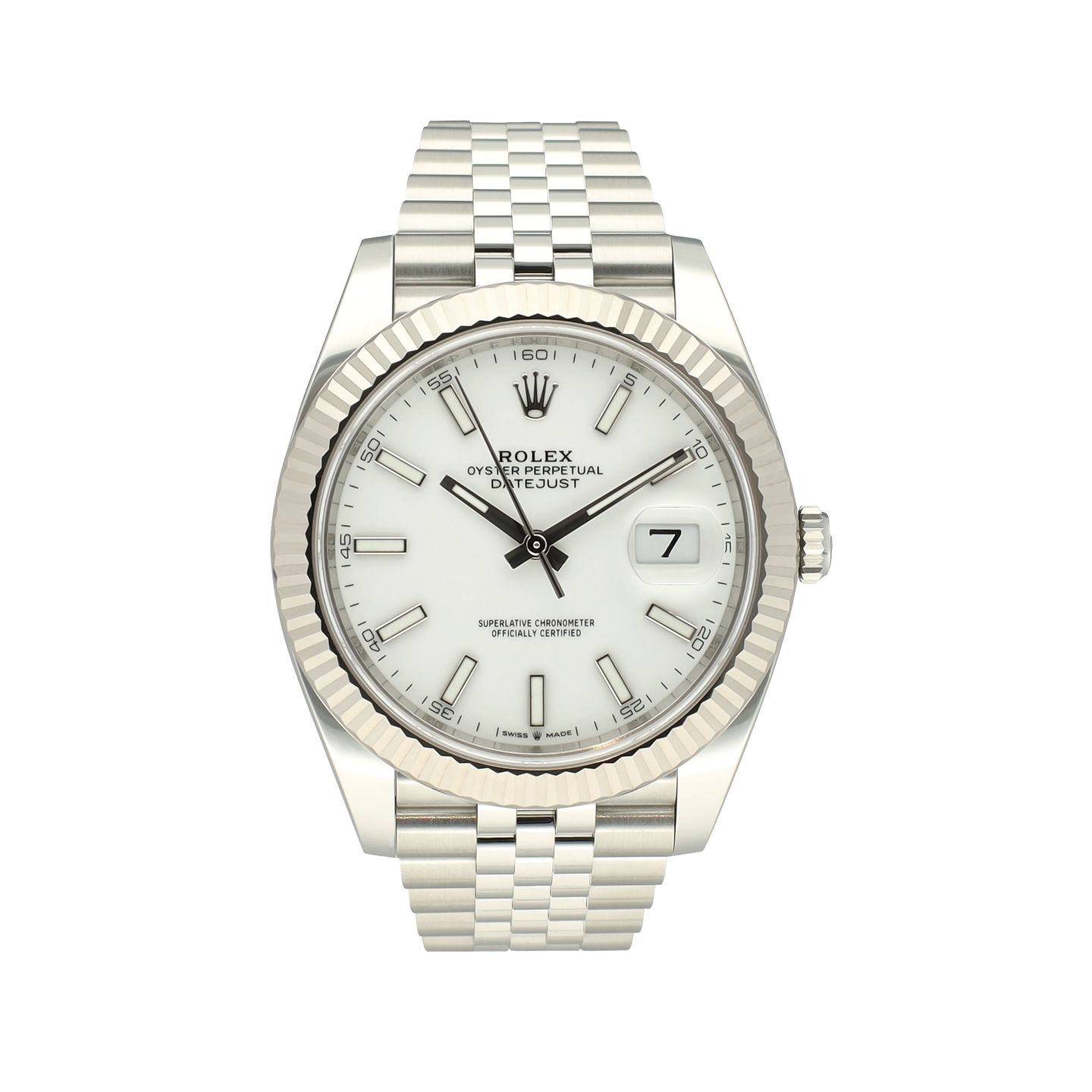 Rolex Datejust 41 126334 (2023) - Wit wijzerplaat 41mm Staal (2/8)