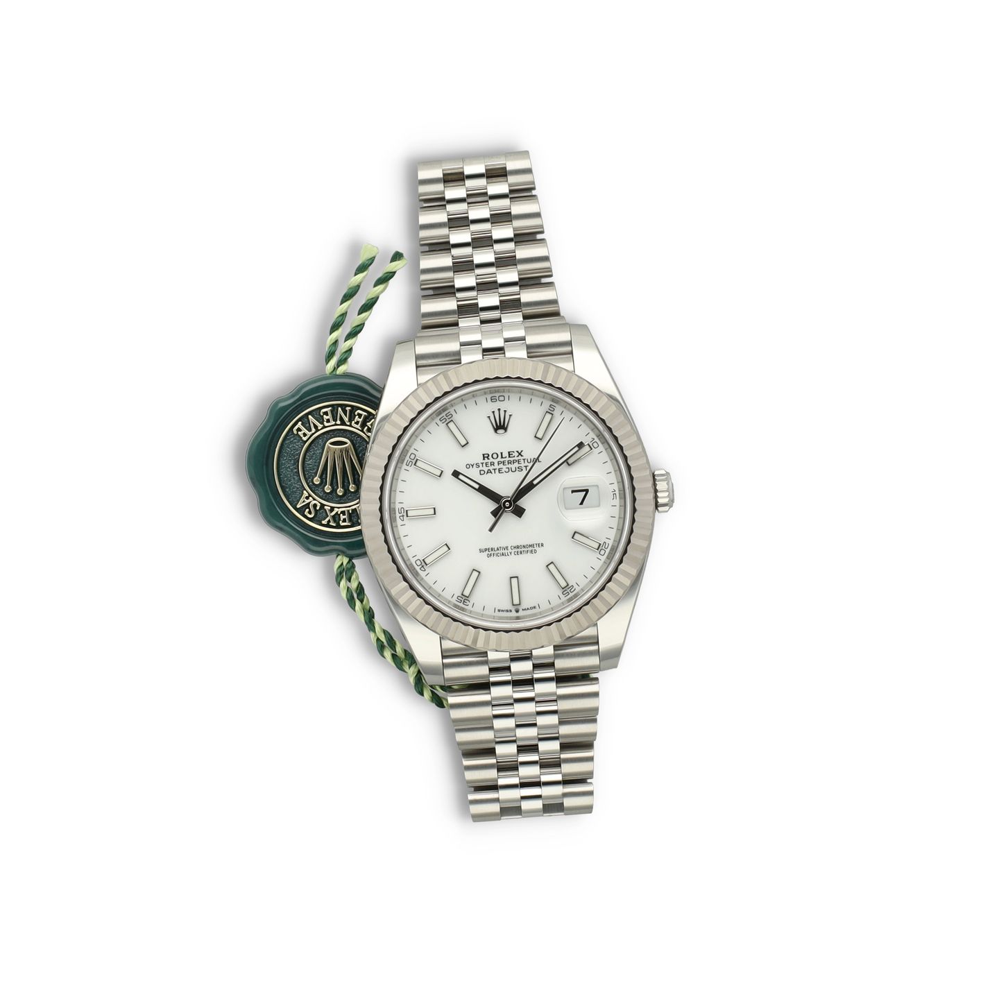 Rolex Datejust 41 126334 (2023) - Wit wijzerplaat 41mm Staal (7/8)