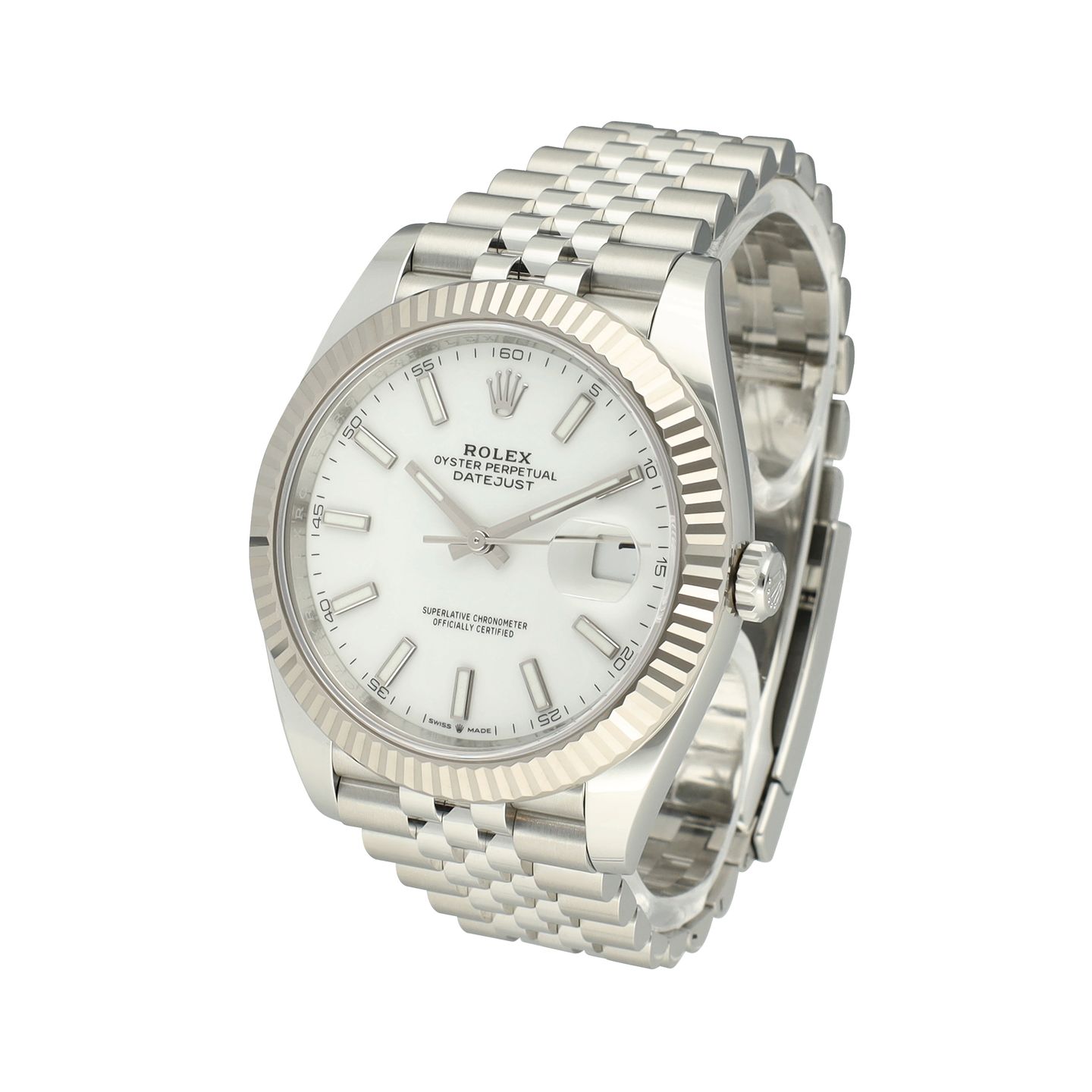 Rolex Datejust 41 126334 (2023) - Wit wijzerplaat 41mm Staal (4/8)