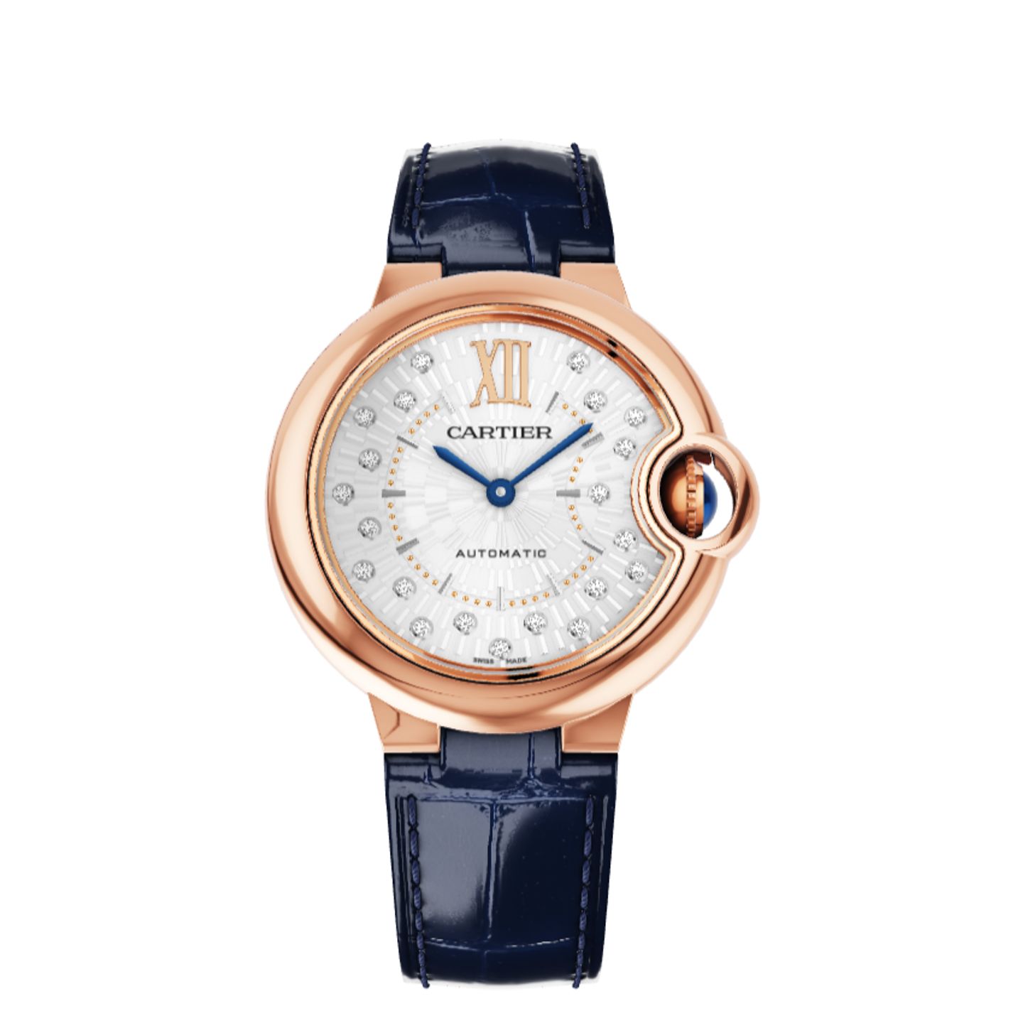 Cartier Ballon Bleu 33mm WGBB0052 (2023) - Zilver wijzerplaat 33mm Roségoud (1/1)