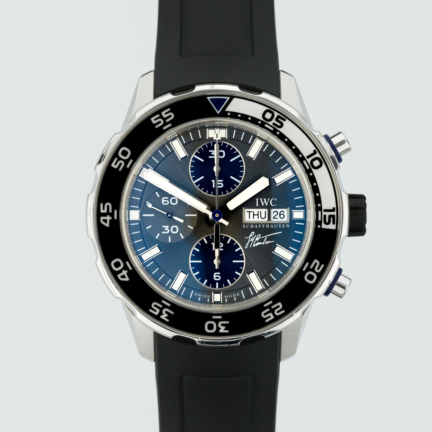 IWC Aquatimer Chronograph IW376706 (Unknown (random serial)) - Grey dial 46 mm Steel case (1/8)
