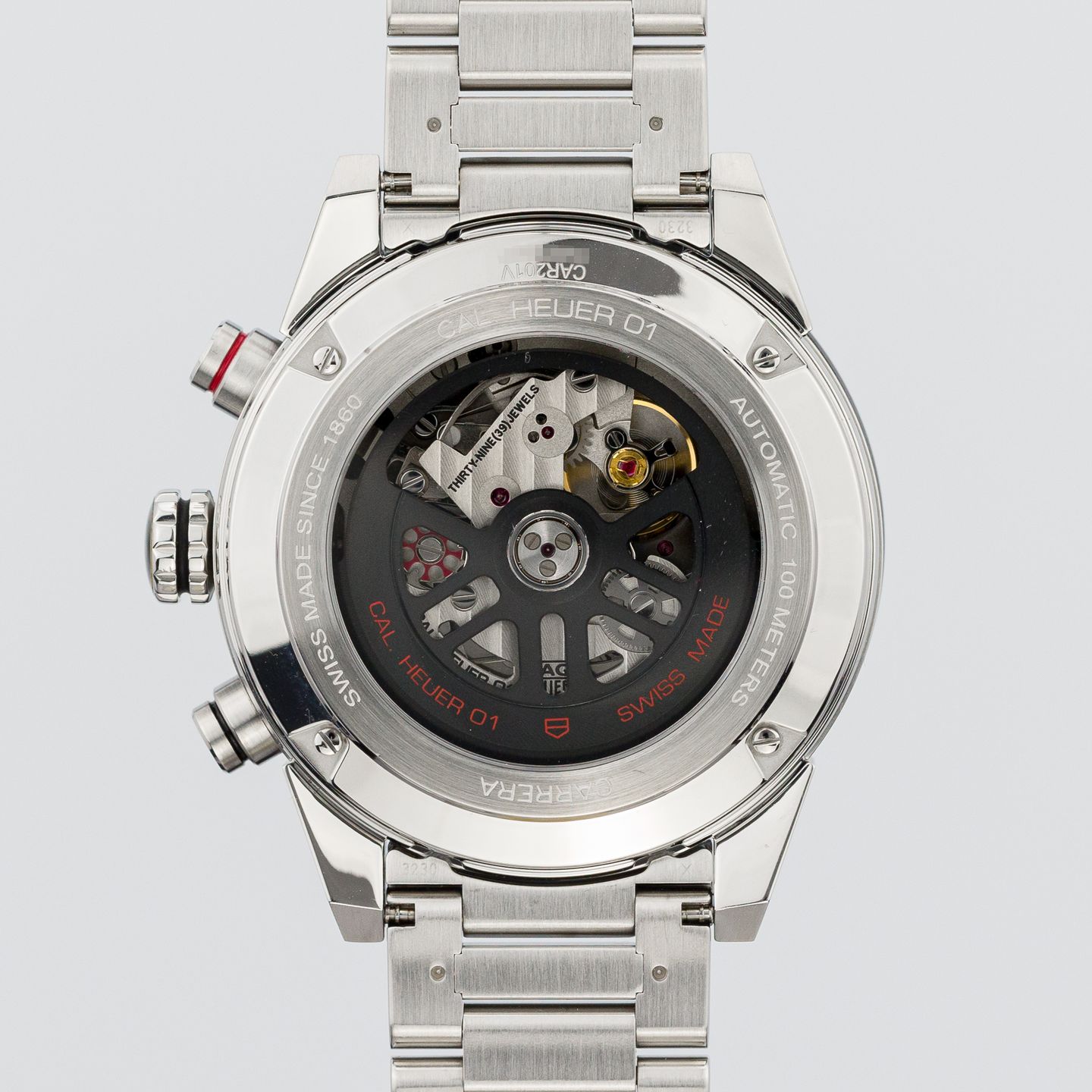 TAG Heuer Carrera Calibre HEUER 01 CAR201W.BA0714 (2020) - Grijs wijzerplaat 43mm Staal (5/8)