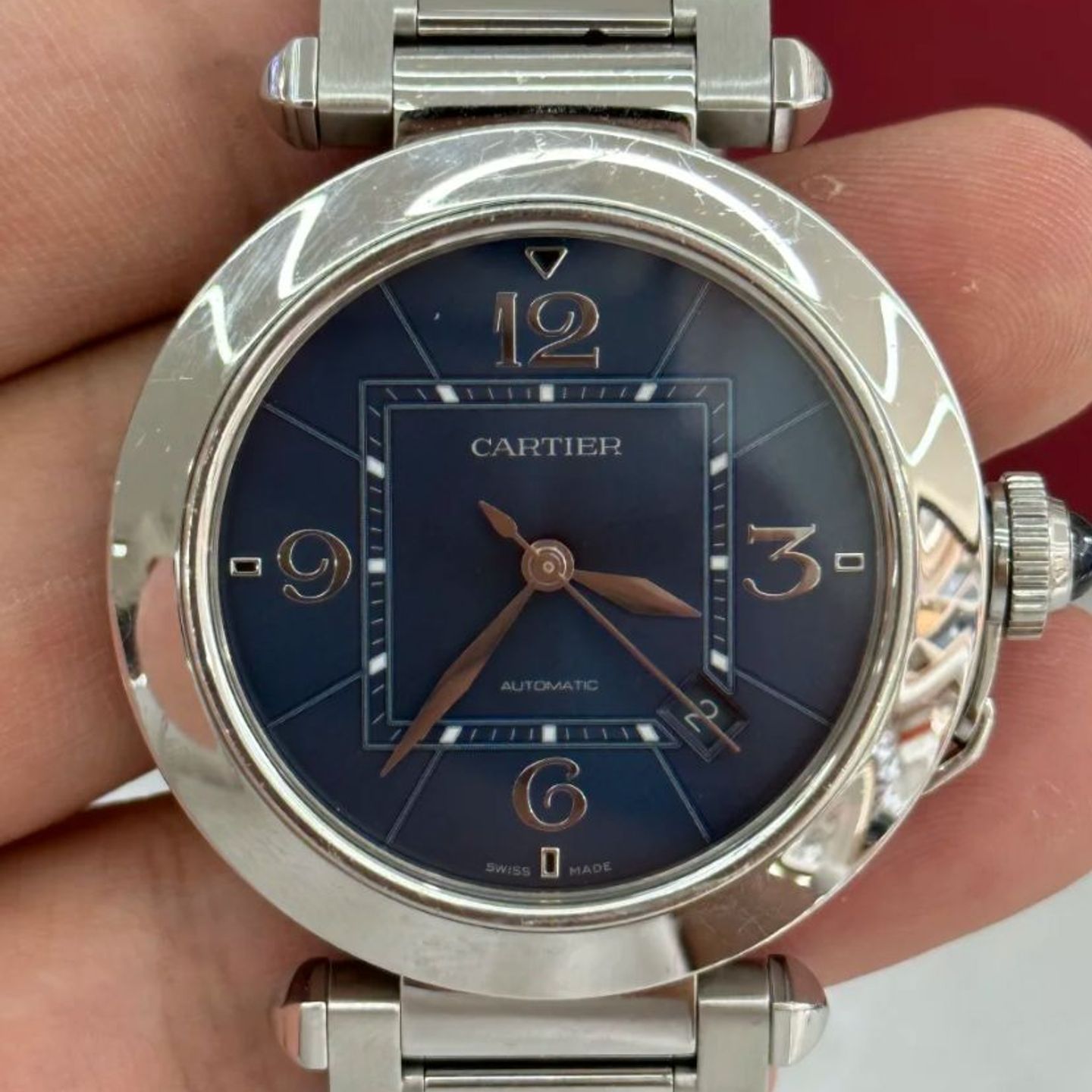 Cartier Pasha WSPA0038 (2025) - Blue dial Unknown Steel case (2/4)