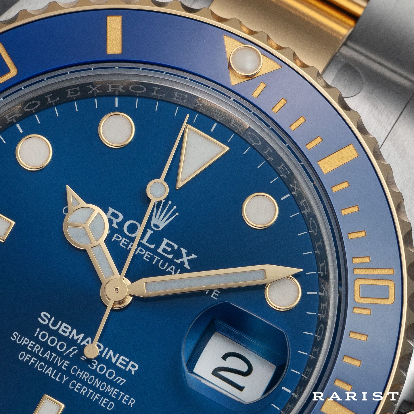 Rolex Submariner Date 126613LB (Onbekend (willekeurig serienummer)) - Blauw wijzerplaat 41mm Goud/Staal (2/8)