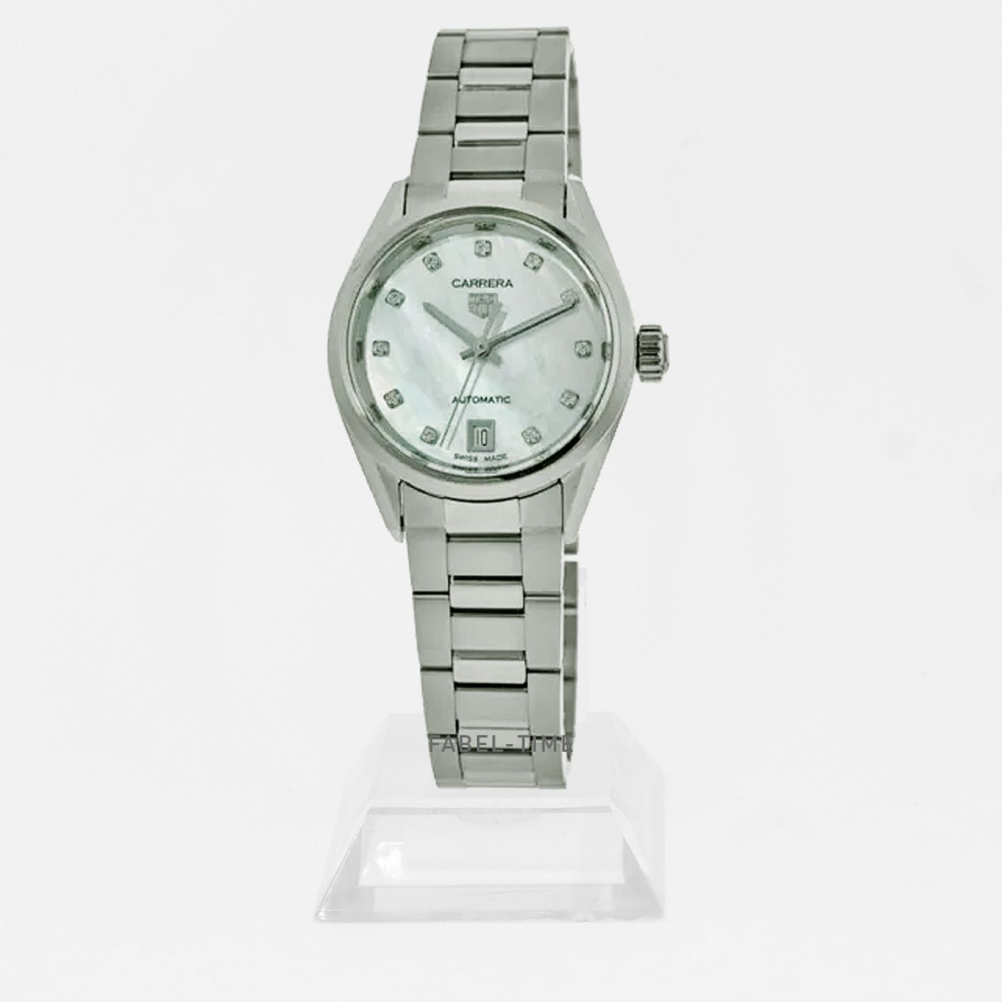 TAG Heuer Carrera Lady WBN2412.BA0621 (2024) - Wit wijzerplaat 29mm Staal (1/1)