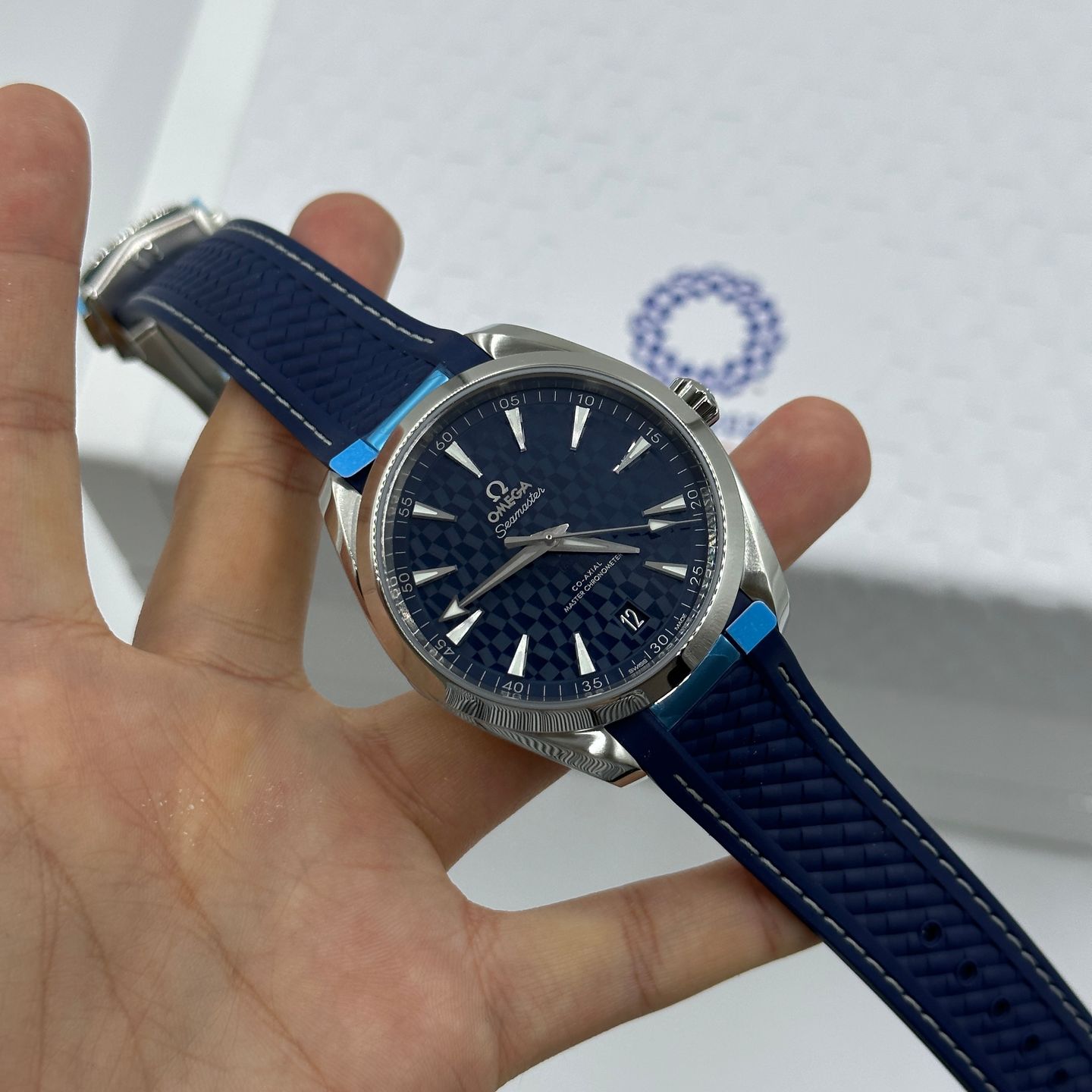 Omega Seamaster Aqua Terra 522.12.41.21.03.001 (2024) - Blauw wijzerplaat 41mm Staal (8/8)